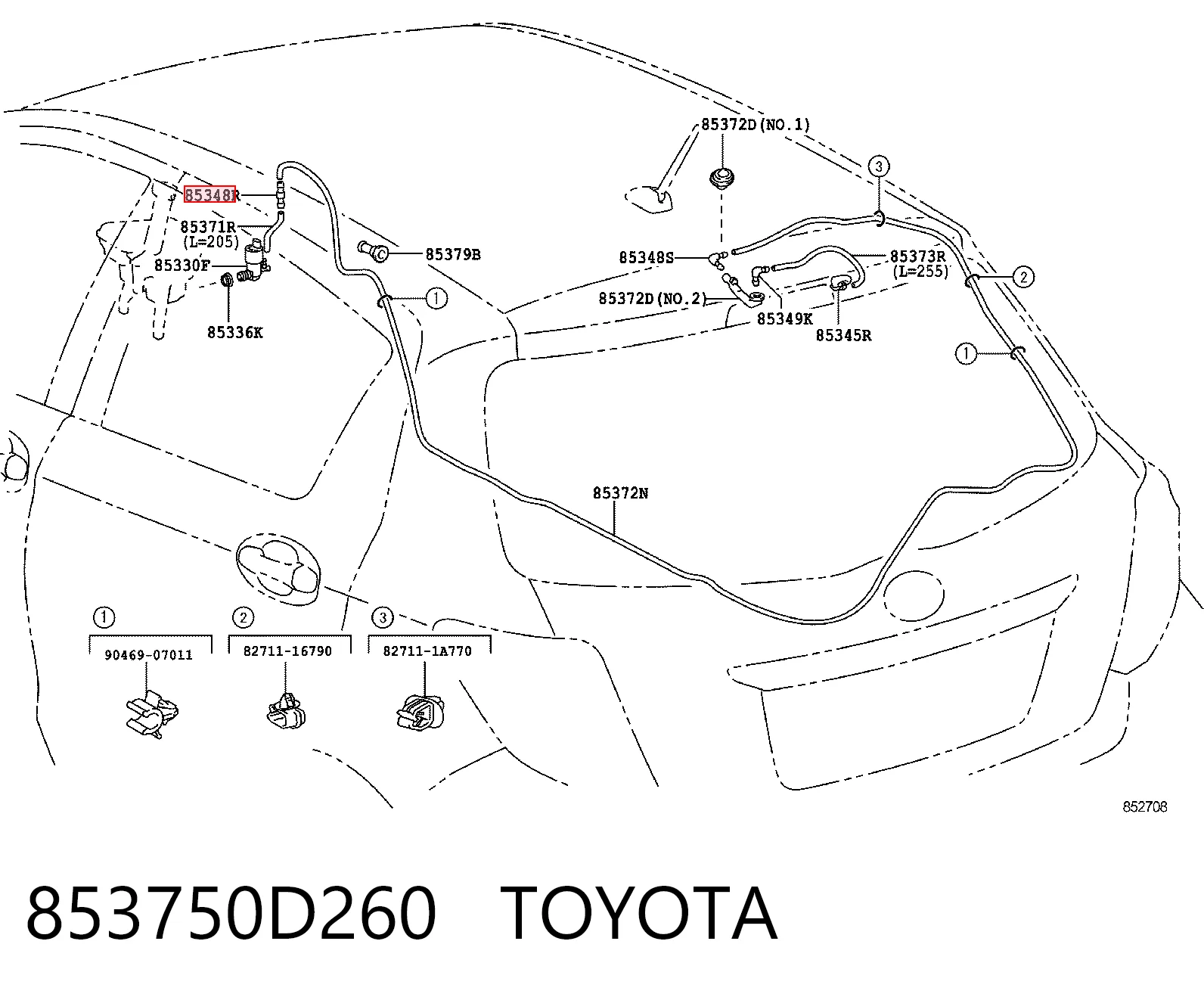 853750D260 Toyota