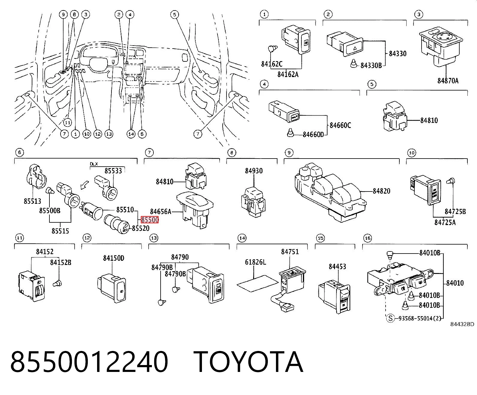 8550012240 Toyota 