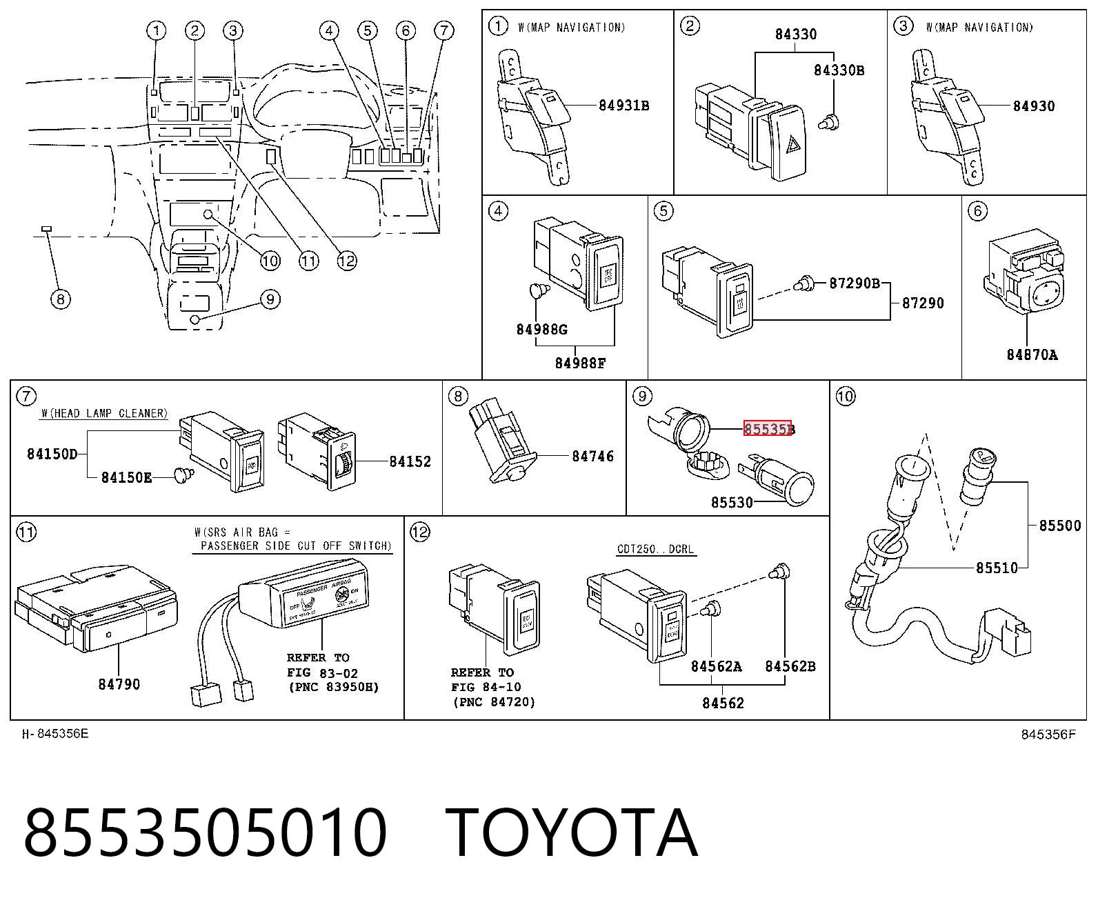8553505010 Toyota