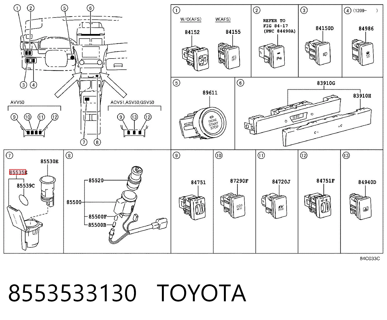 8553533130 Toyota