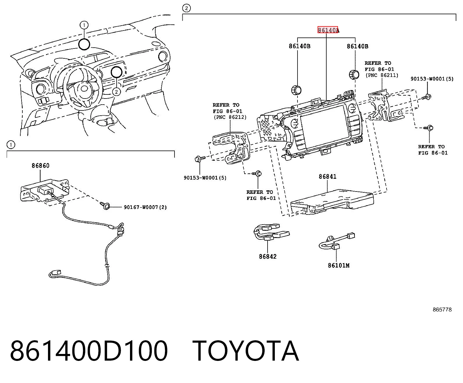 861400D100 Toyota