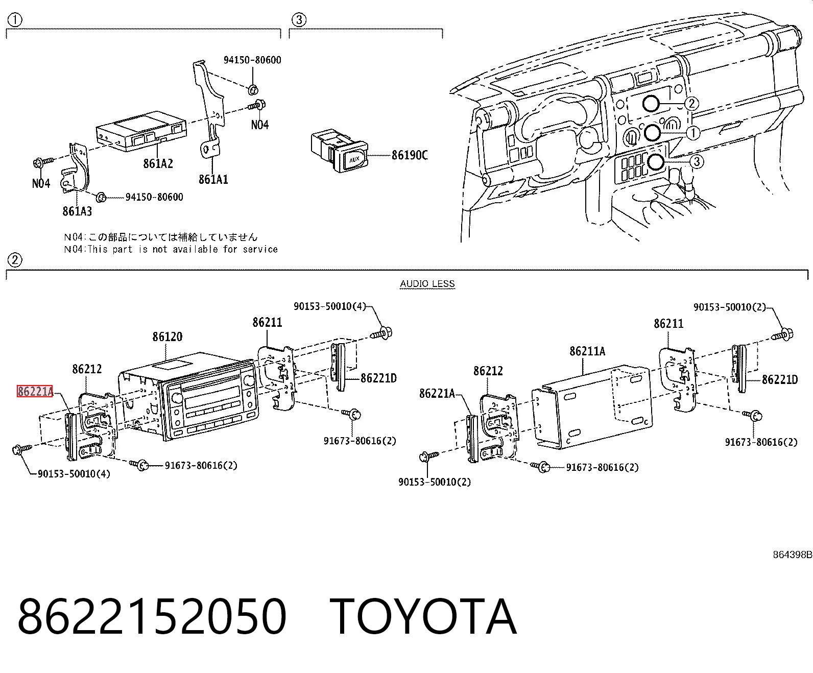 8622152050 Toyota