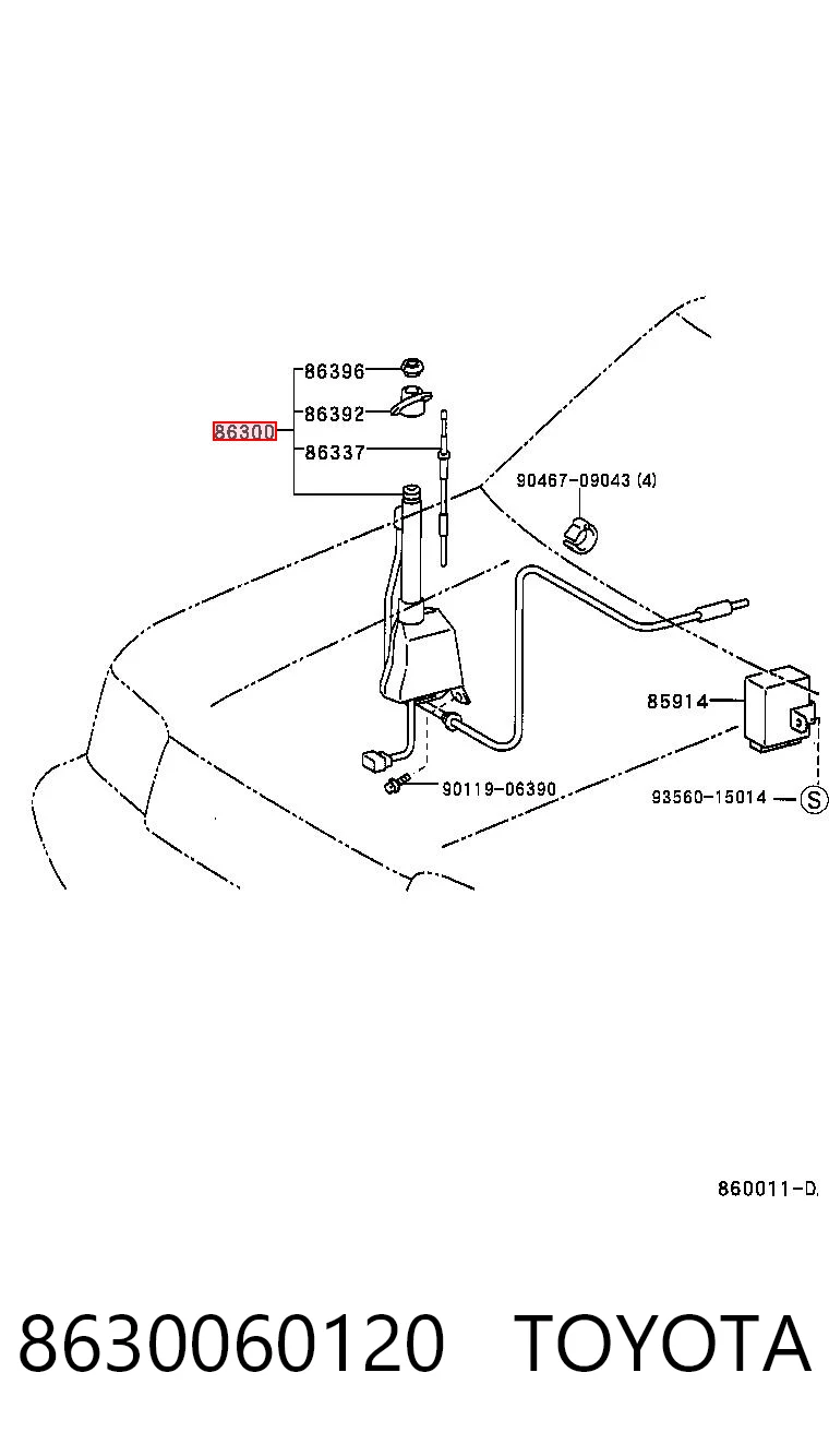 Antena Toyota Land Cruiser  J9 ao melhor preço