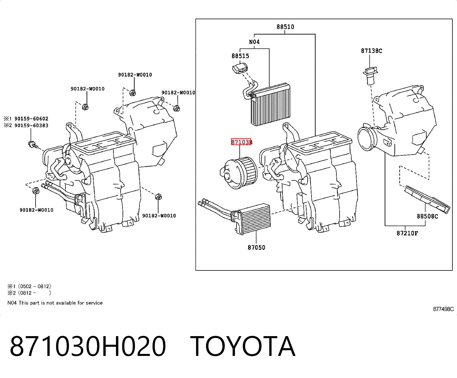 871030H020 Toyota