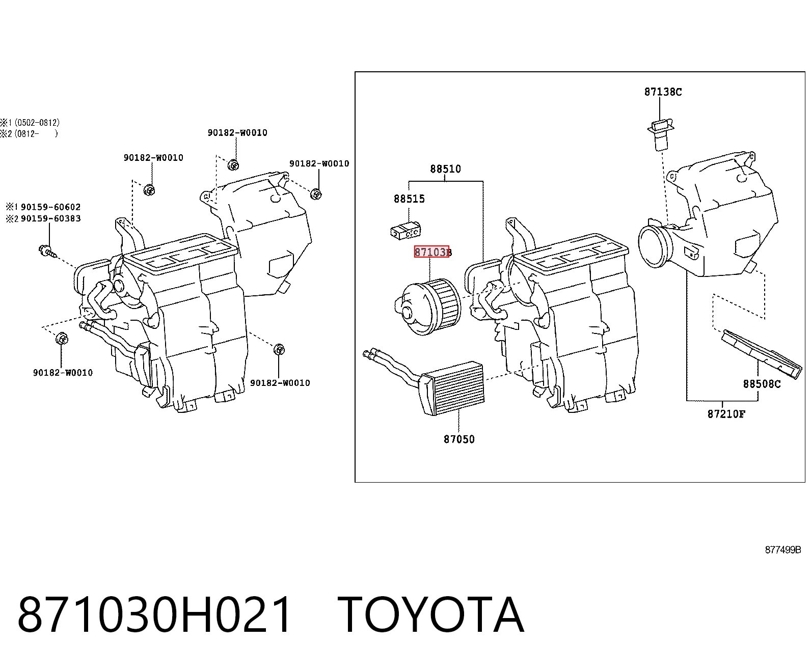871030H021 Toyota