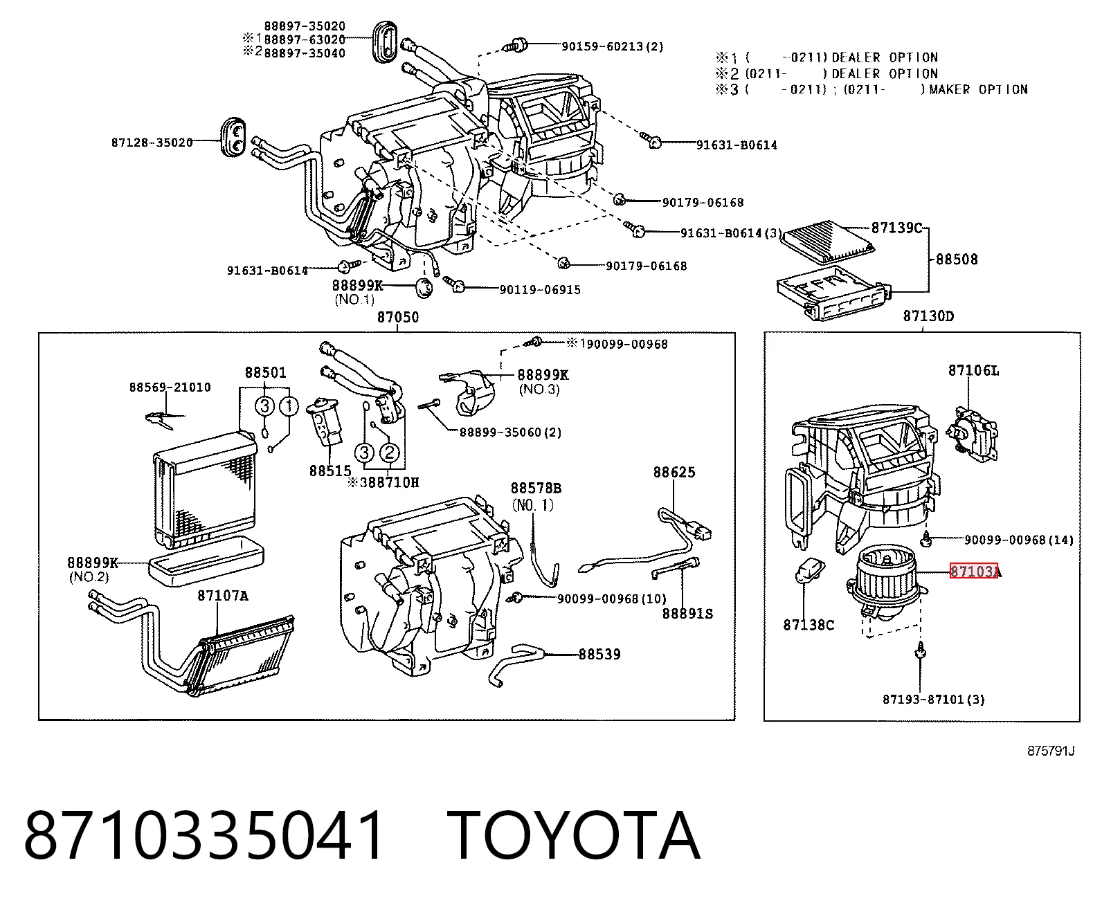 Motor de ventilador de forno (de aquecedor de salão) para Toyota Land Cruiser PRADO ASIA J12