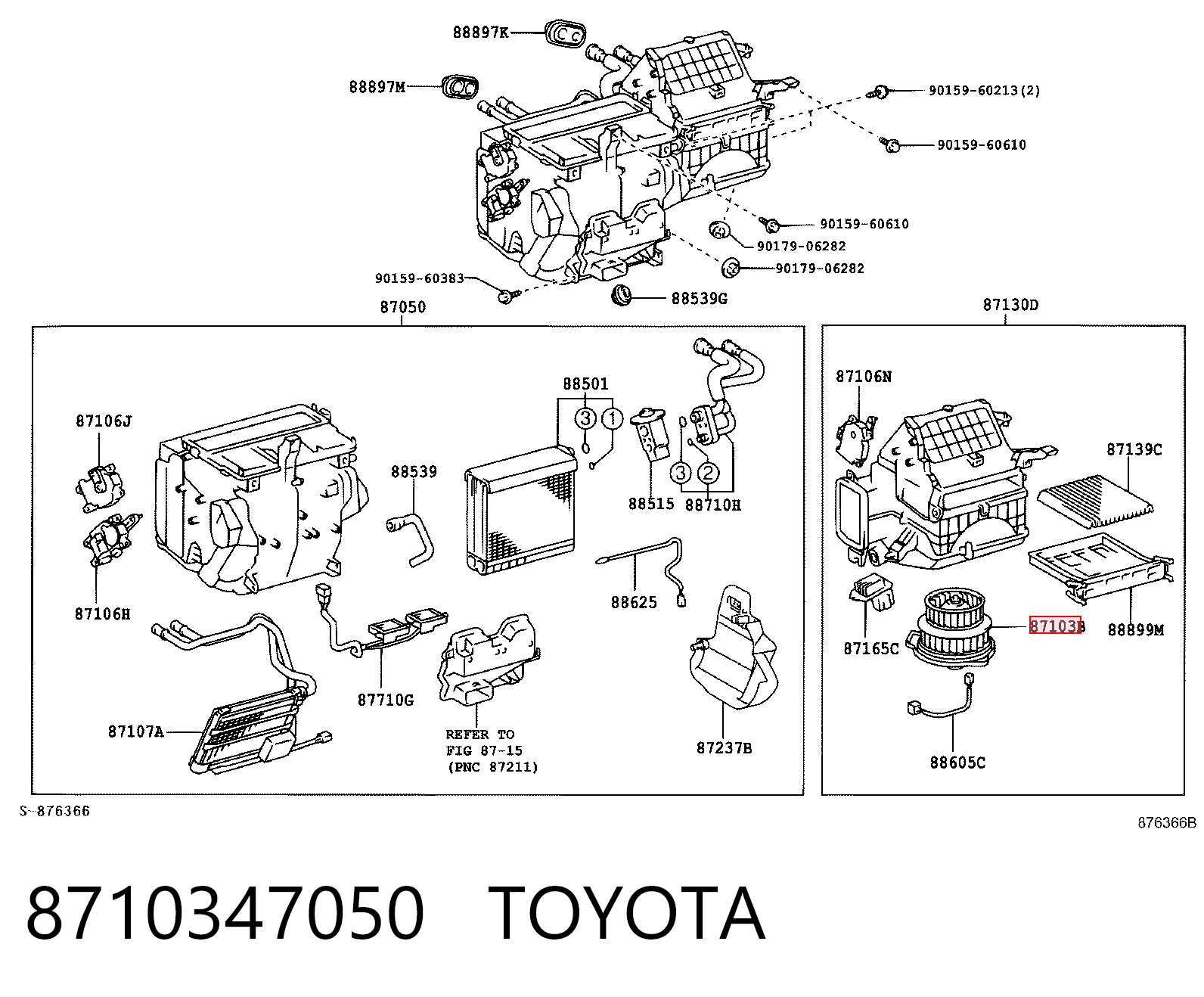 Compre Motor de ventilador de forno (de aquecedor de salão) Toyota Prius 