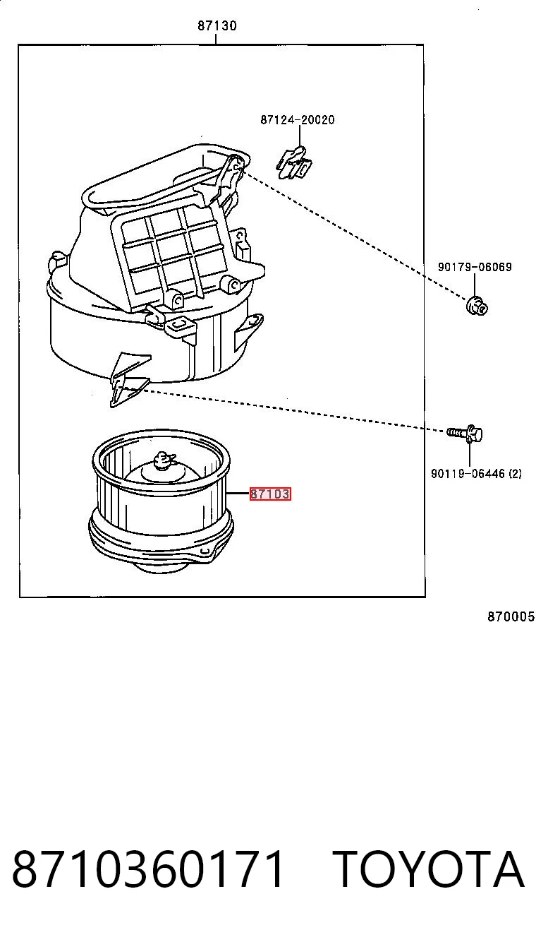  Motor de ventilador de forno (de aquecedor de salão) Toyota Land Cruiser 90 SUV (J9) (1996 - 2002) 90