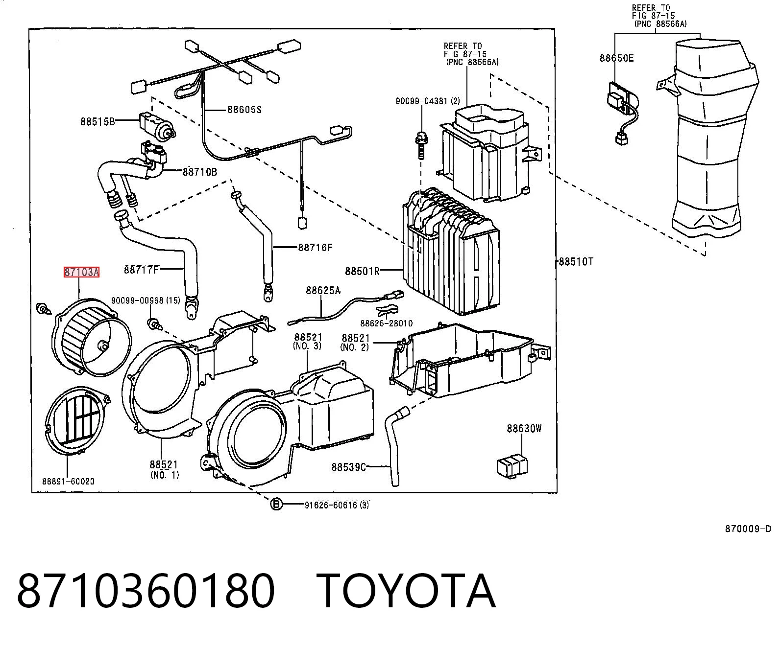 Motor de ventilador de forno (de aquecedor de salão) Toyota Land Cruiser  J9 ao melhor preço
