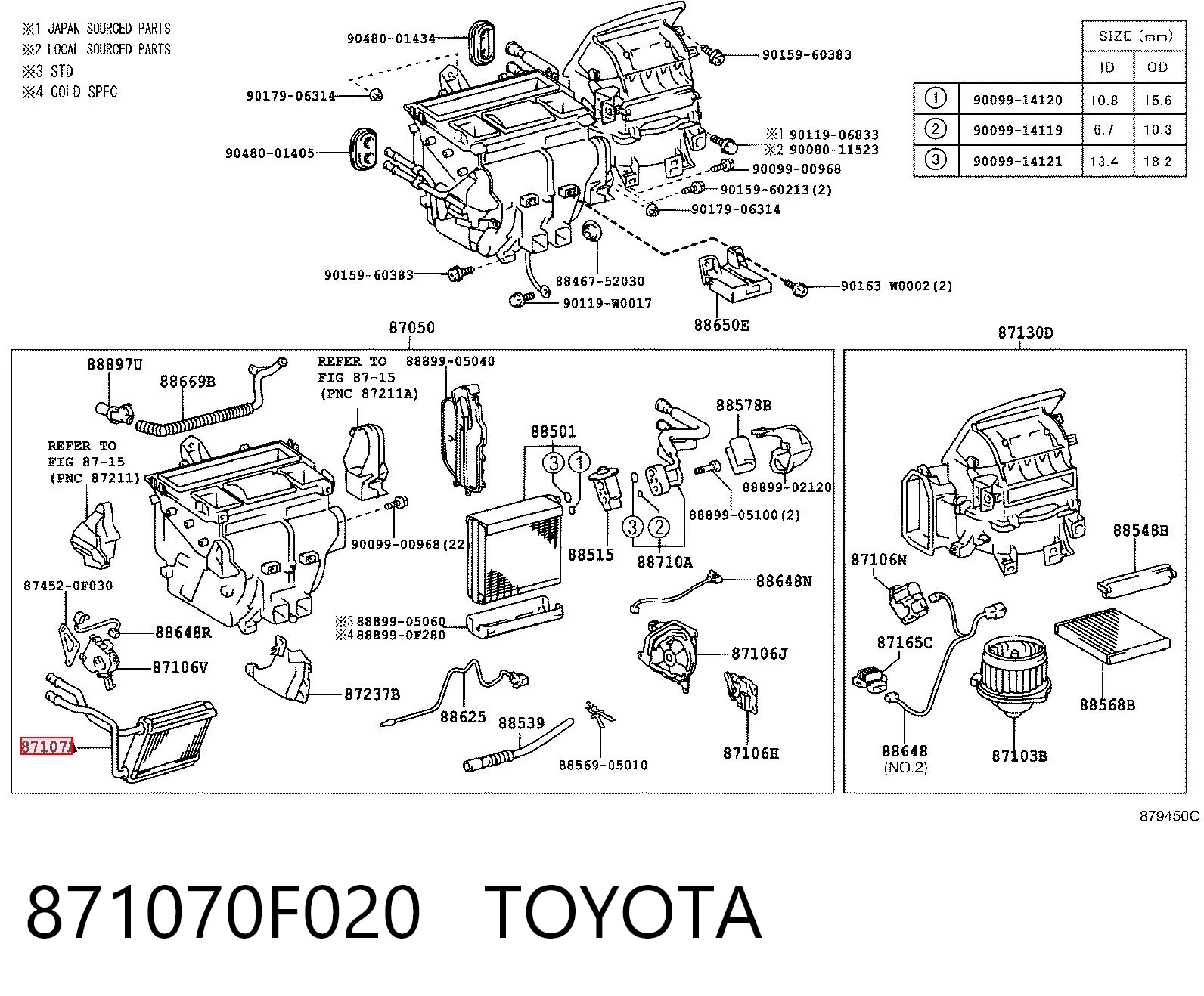 871070F020 Toyota