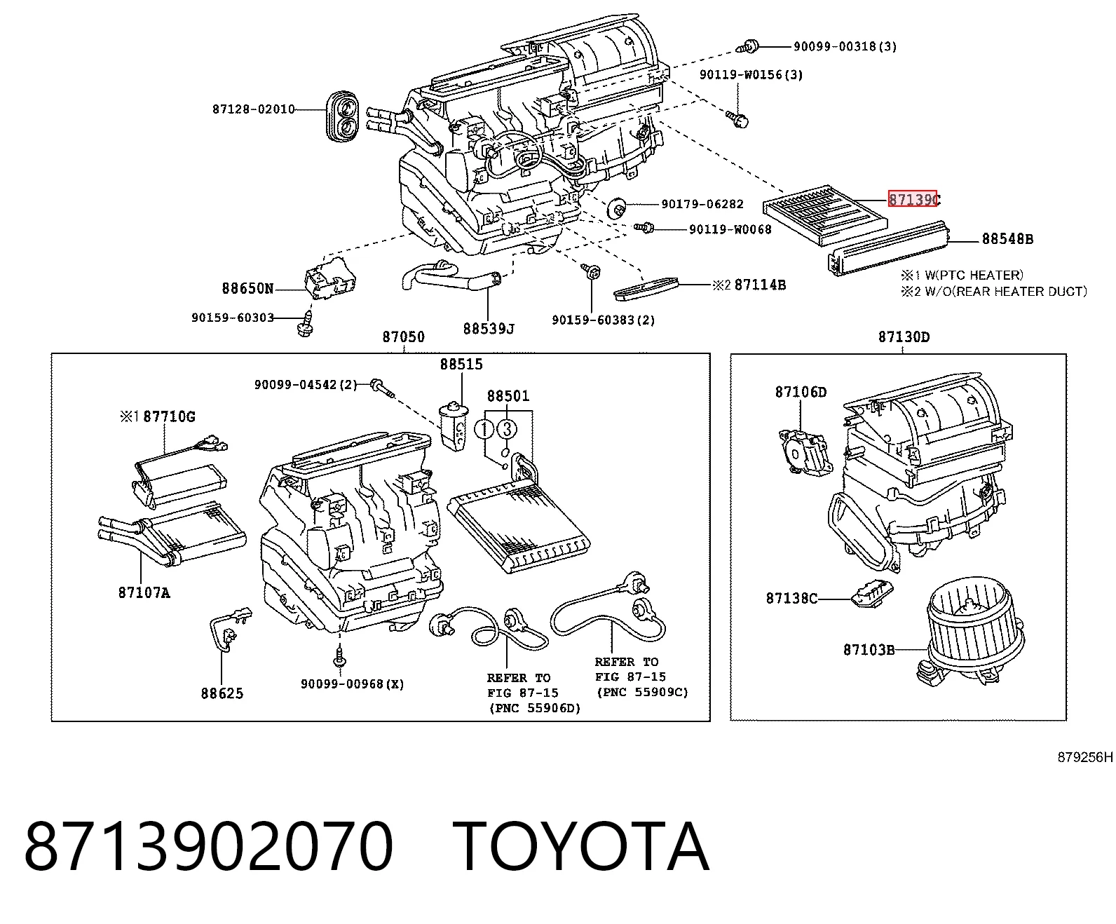 8713902070 Toyota Filtro de salão