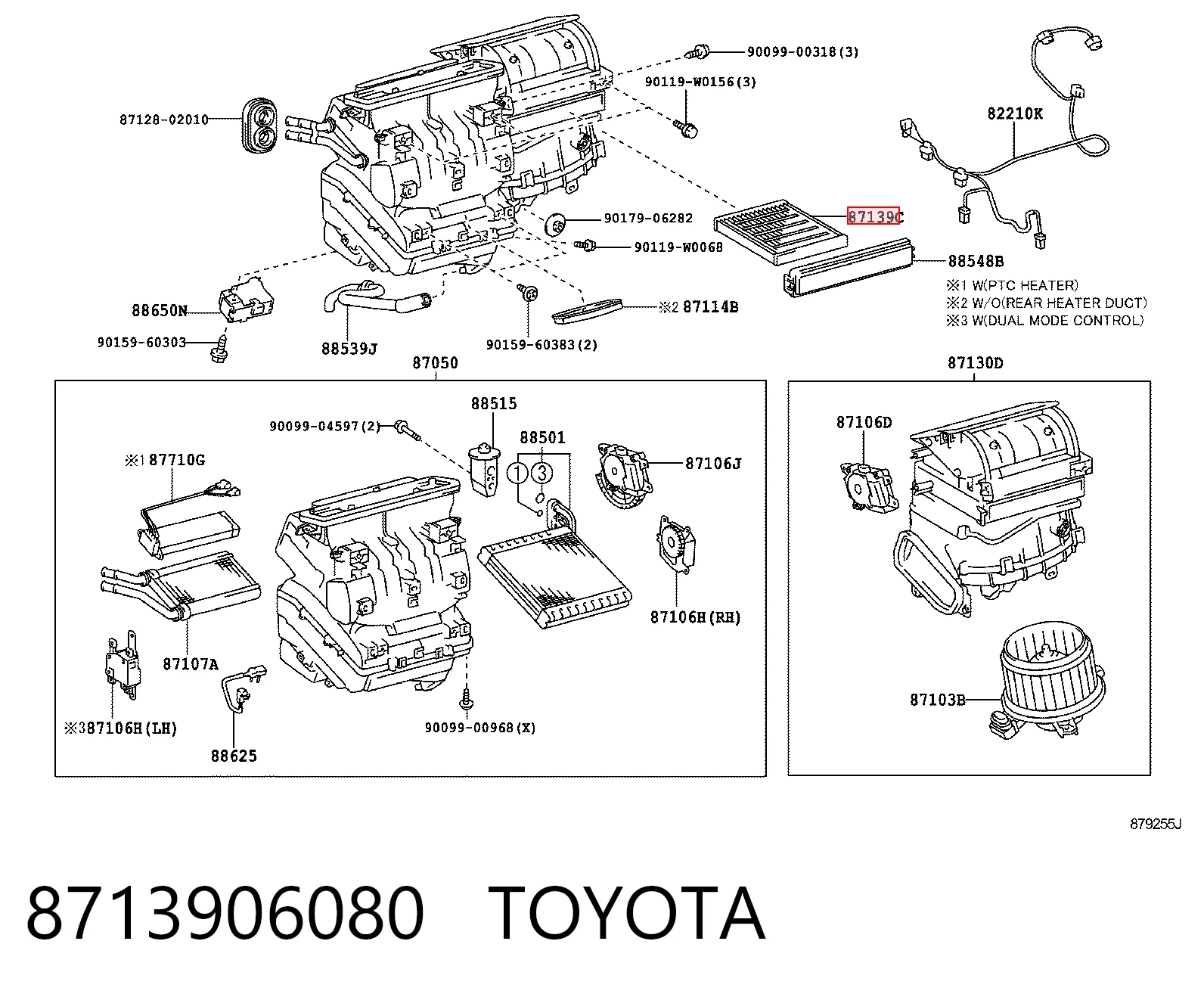 8713906080 Toyota Filtro de salão