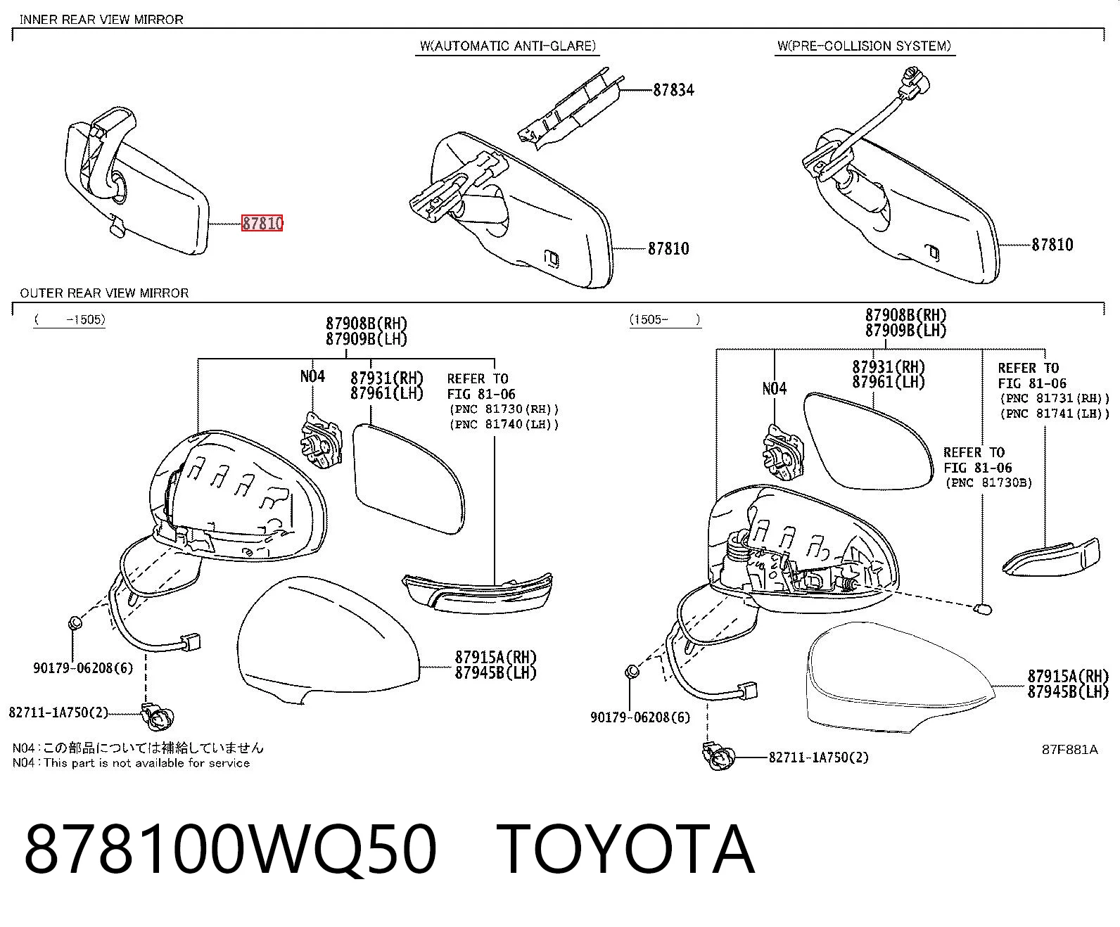 878100WQ50 Toyota
