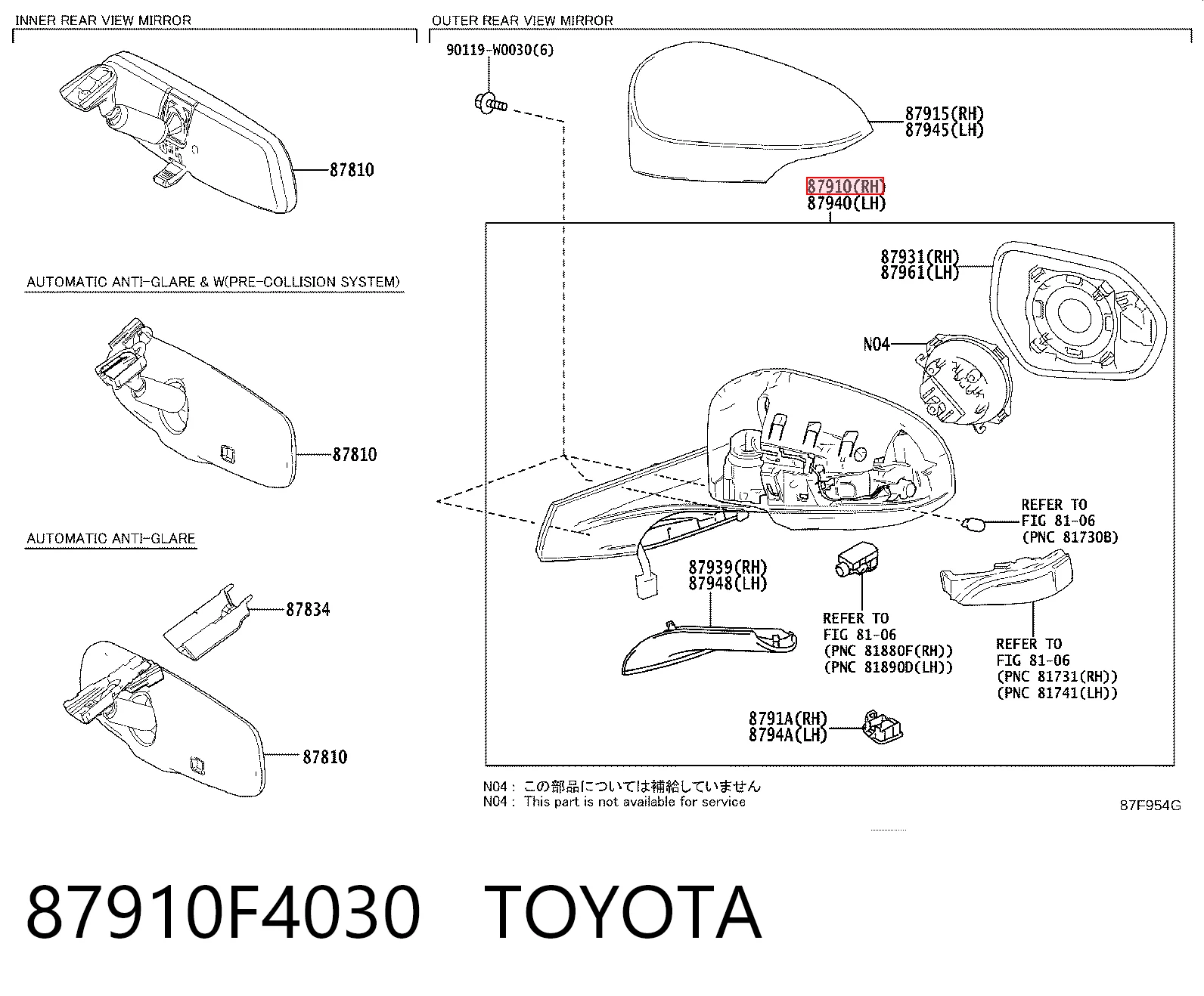 87910F4030 Toyota