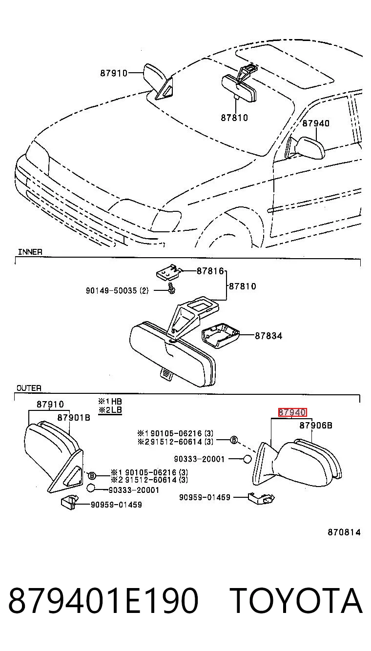  para Toyota Corolla  (E10)