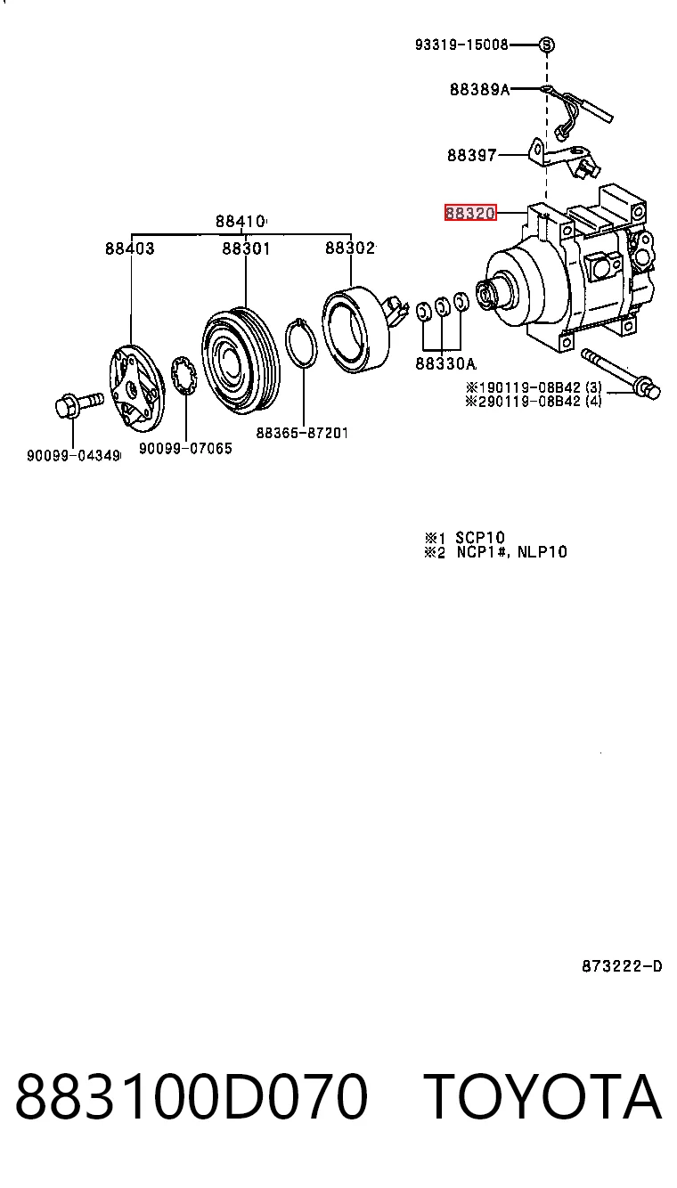 Compressor de aparelho de ar condicionado Toyota Yaris preço, a partir de 110,71 USD