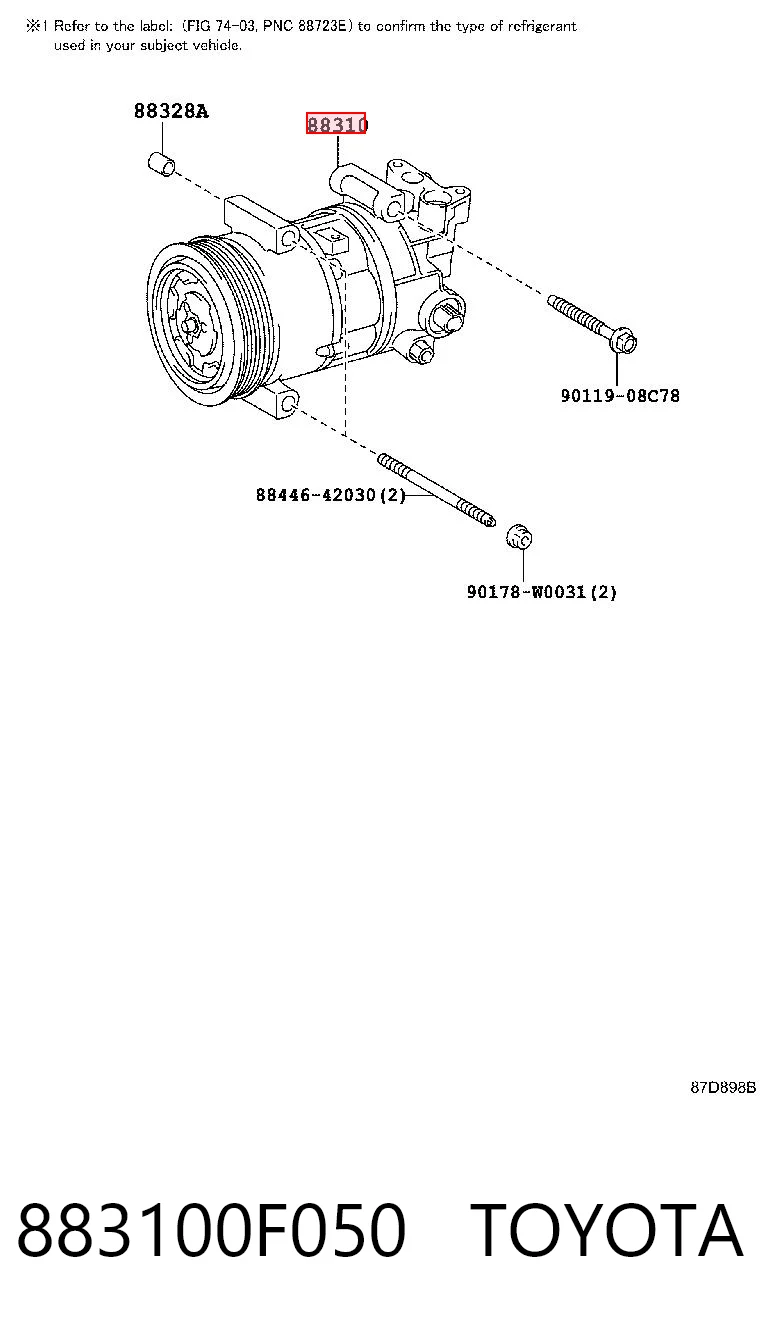 883100F050 Toyota