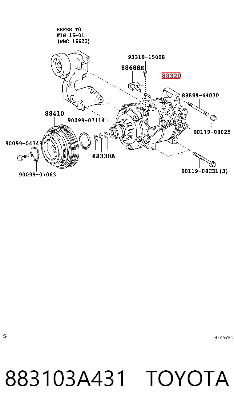 Compressor de aparelho de ar condicionado para Lexus IS  E2