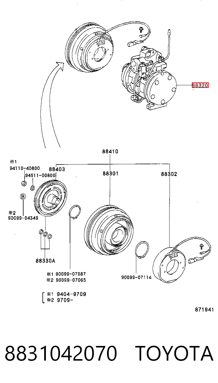 Compre Compressor de aparelho de ar condicionado Toyota RAV4 