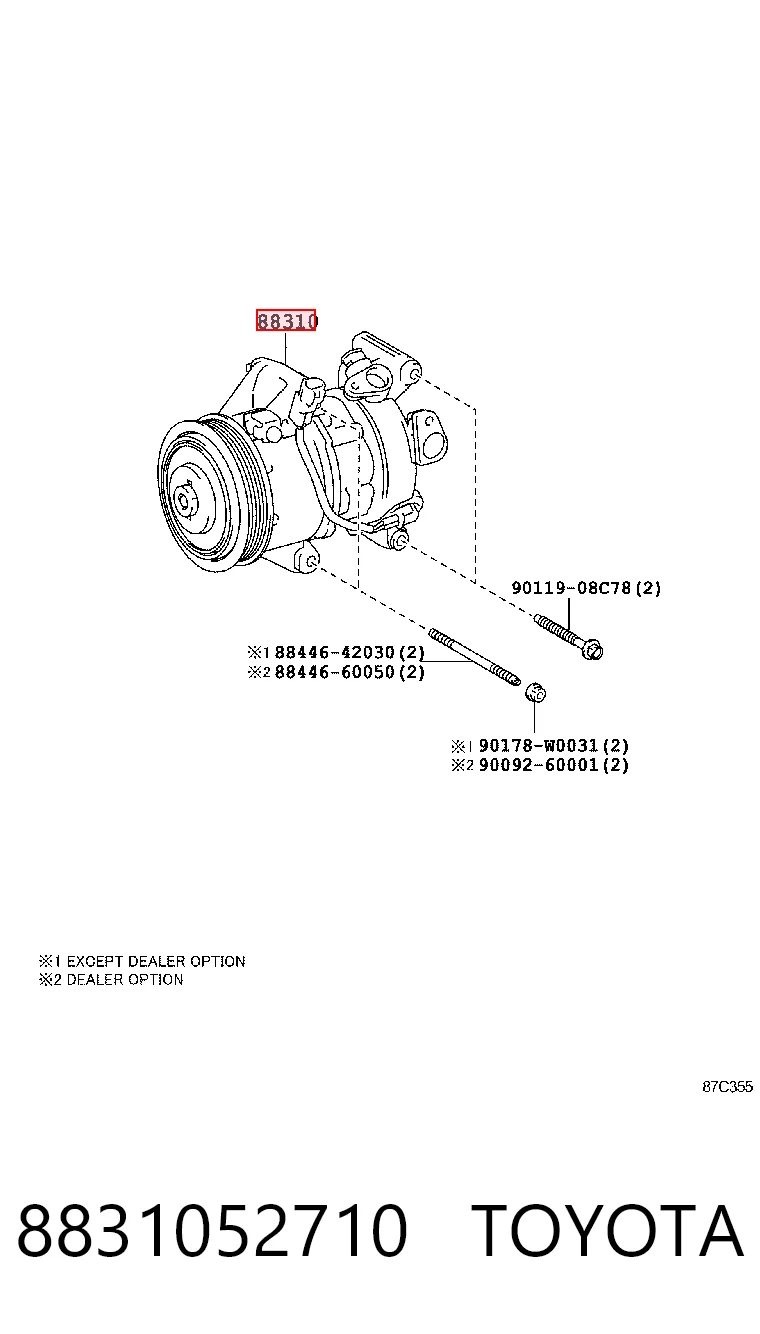 Compre Compressor de aparelho de ar condicionado Toyota Yaris 