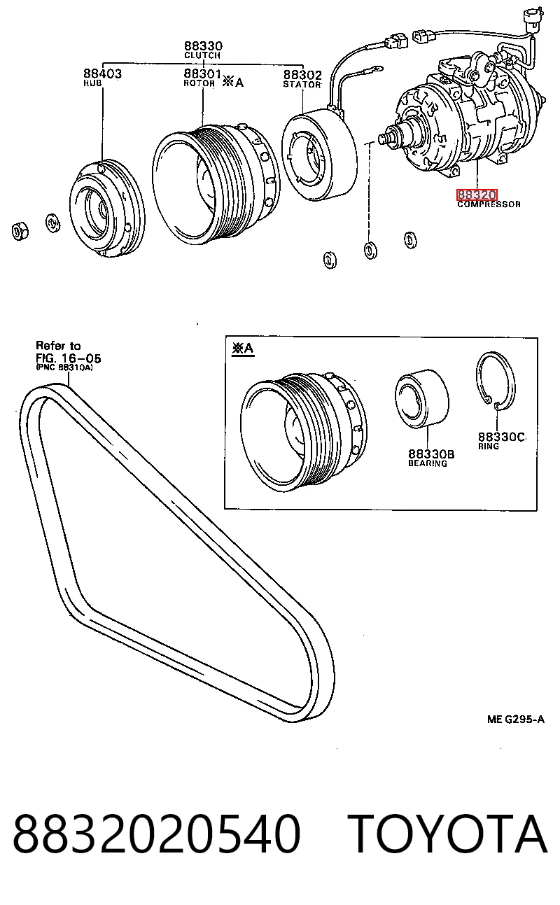 Compressor de aparelho de ar condicionado Toyota Celica  T16 ao melhor preço