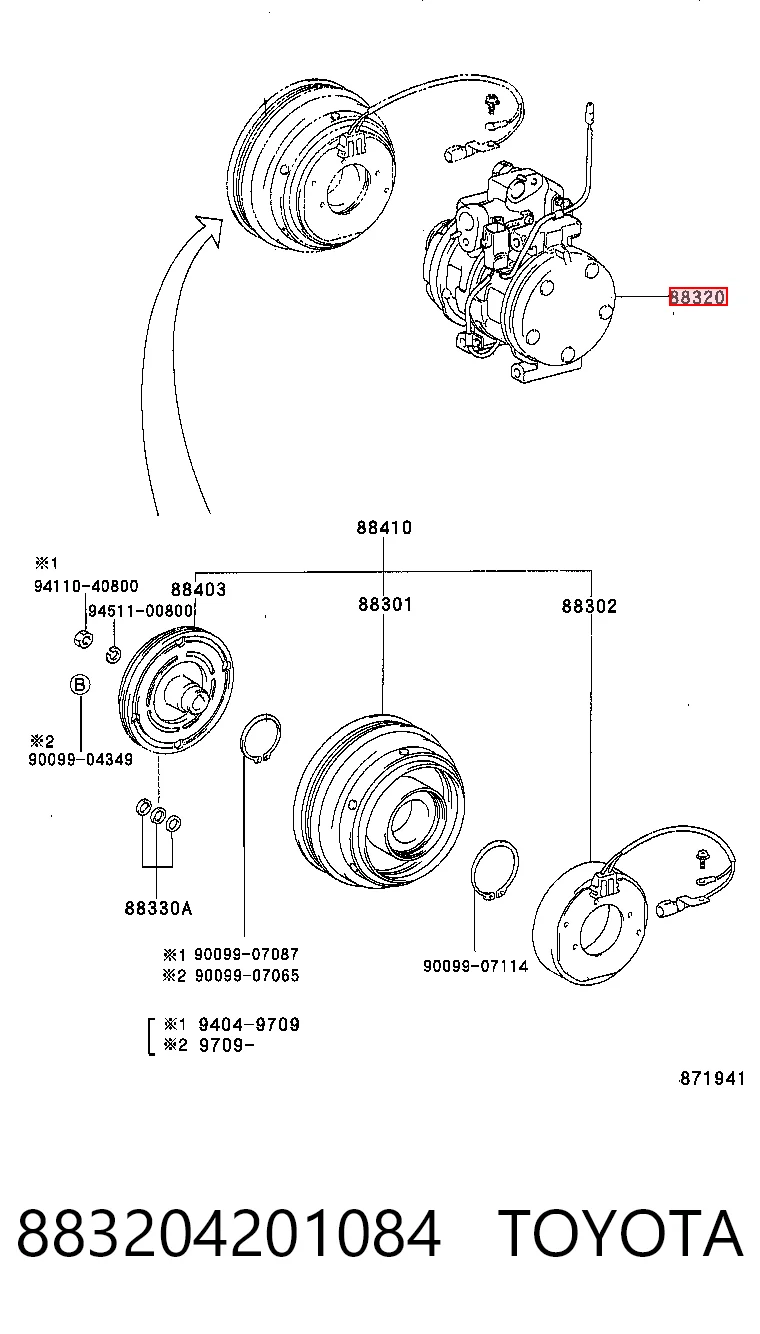 Compressor de aparelho de ar condicionado Toyota RAV4 preço, a partir de 306,98 USD