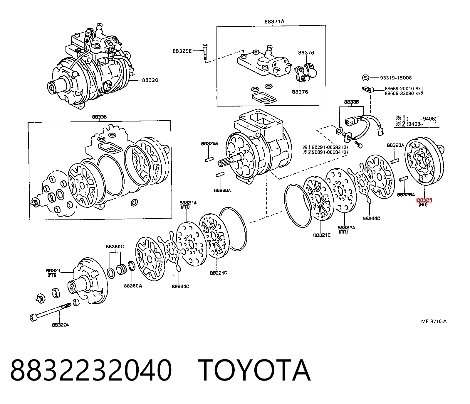 8832232040 Toyota
