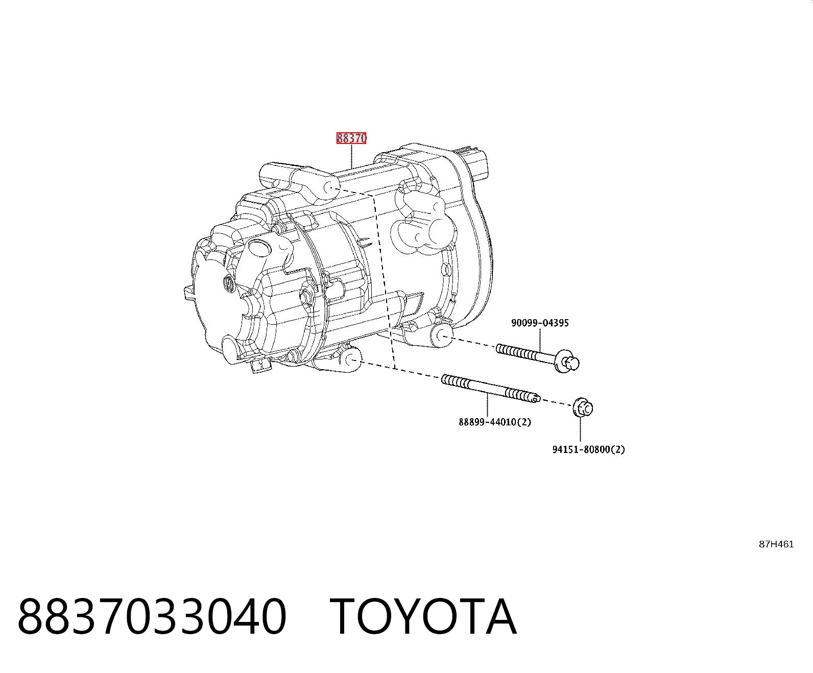 8837033040 Toyota Compressor de aparelho de ar condicionado