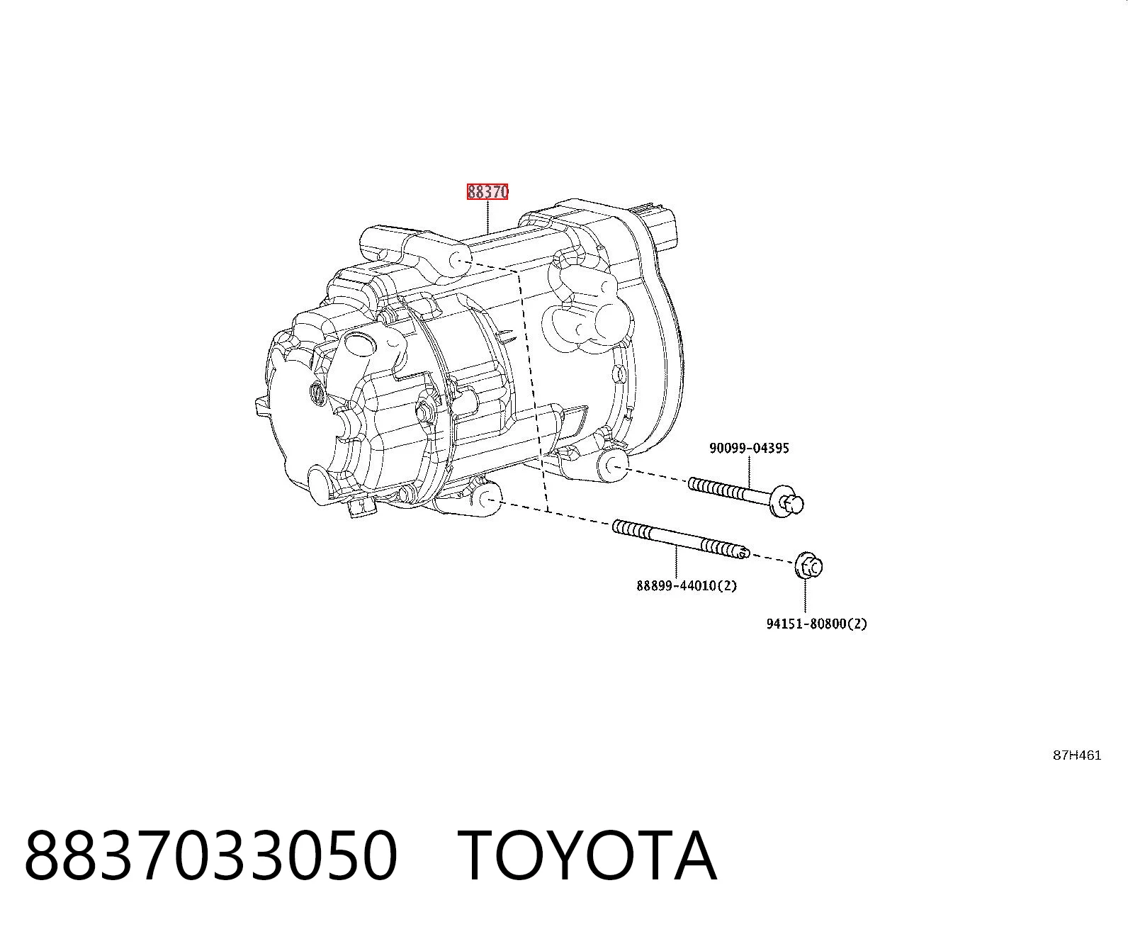 8837033050 Toyota Compressor de aparelho de ar condicionado