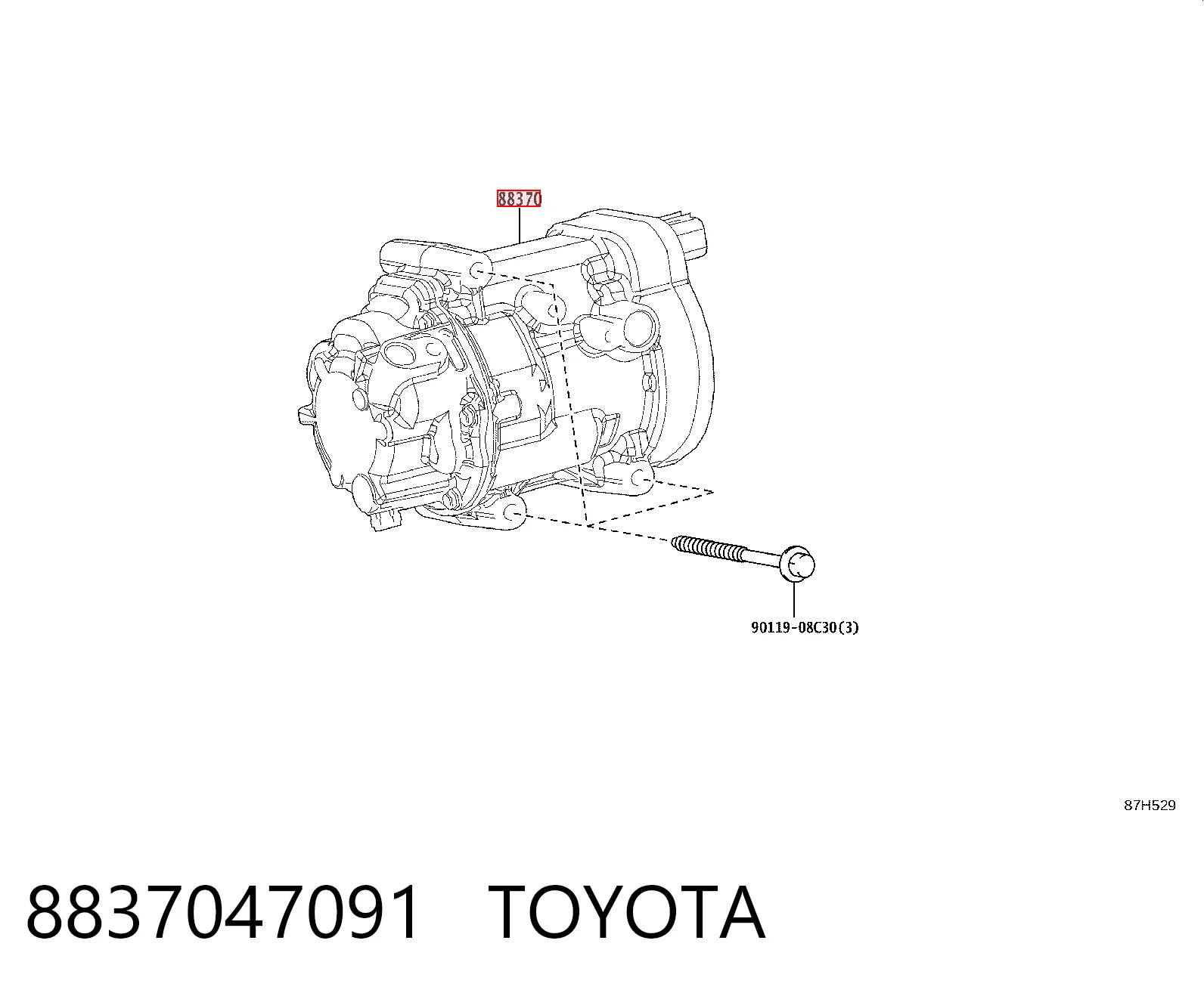 Compre Compressor de aparelho de ar condicionado Toyota Prius 