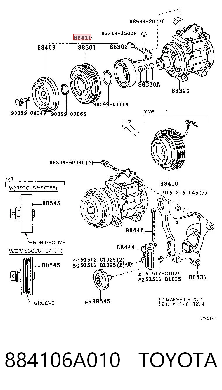 884106A010 Toyota