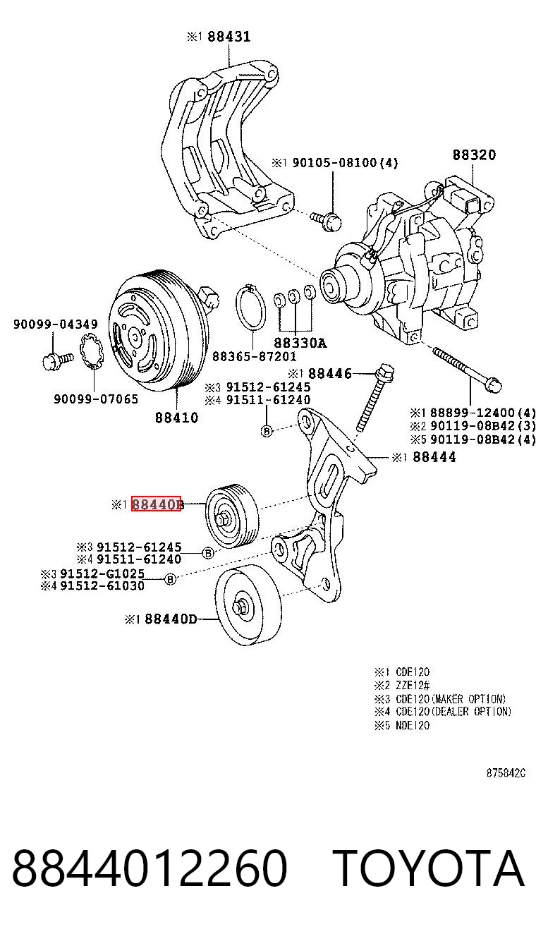 8844012260 Toyota