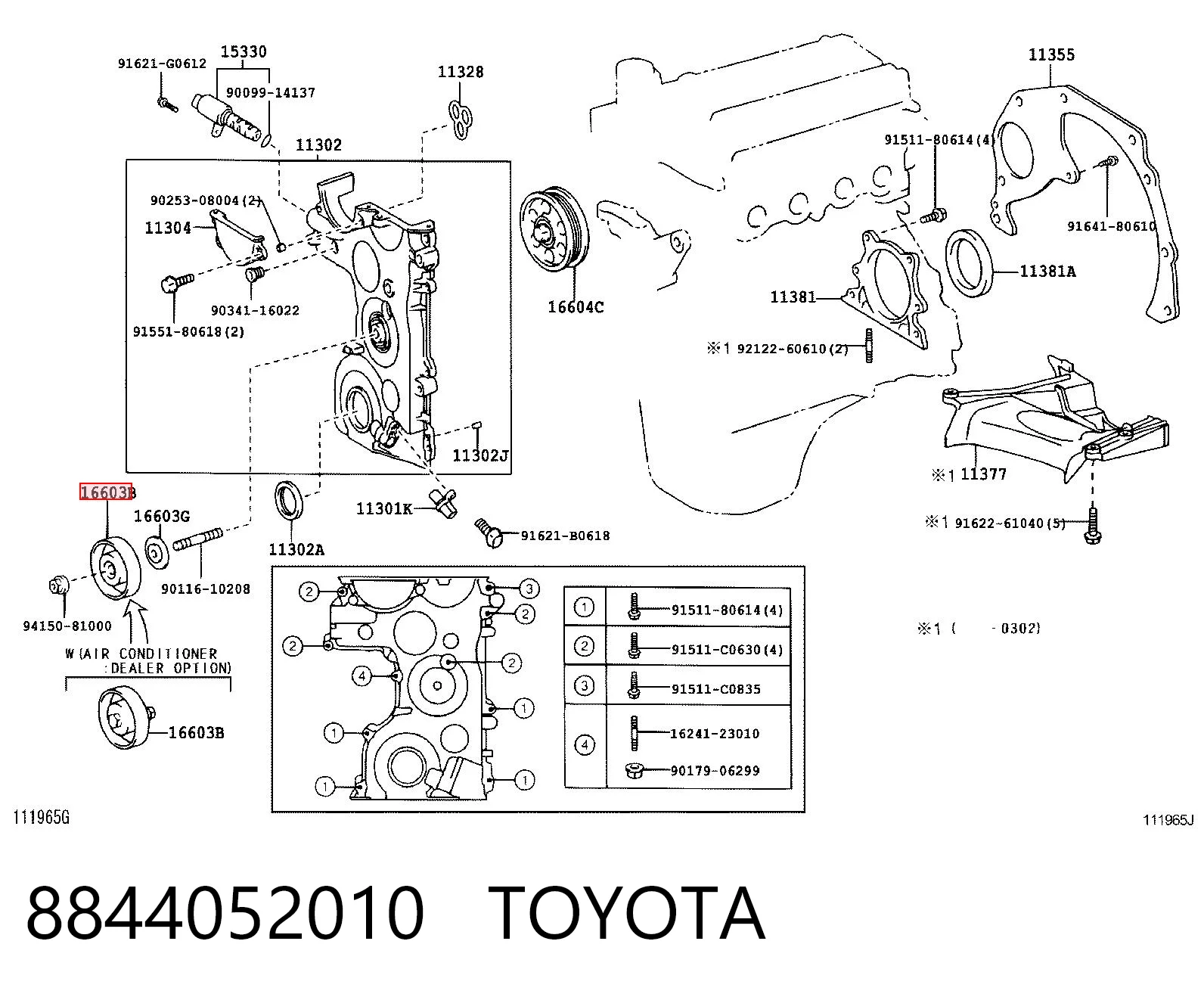 Rolo de reguladora de tensão da correia de transmissão Toyota Yaris hatchback (SP90) (2005 - 2011) 