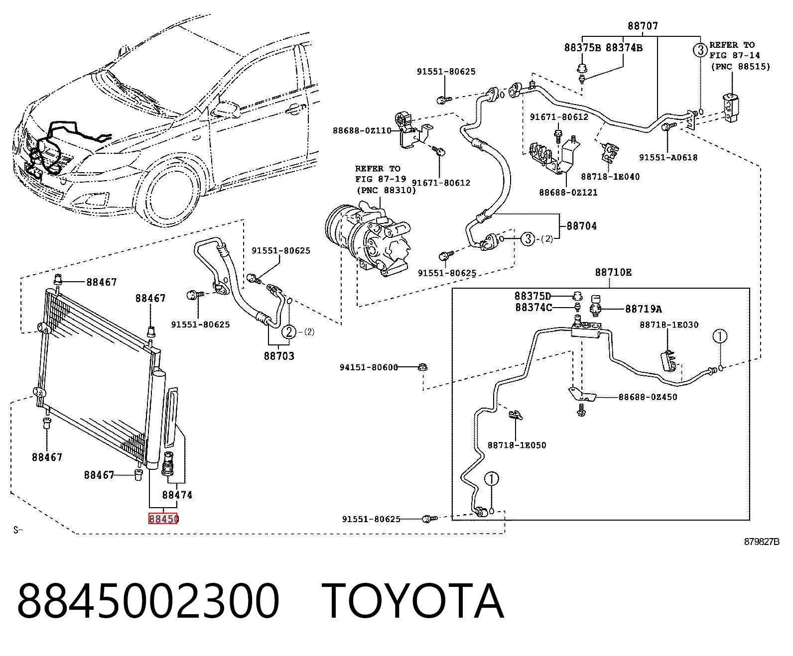 Radiador de aparelho de ar condicionado 606SI2001 TYC
