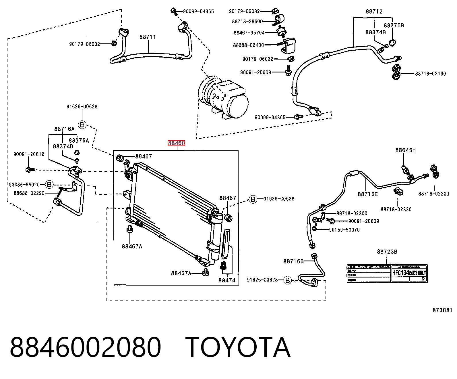Compre Radiador de aparelho de ar condicionado Toyota Corolla 