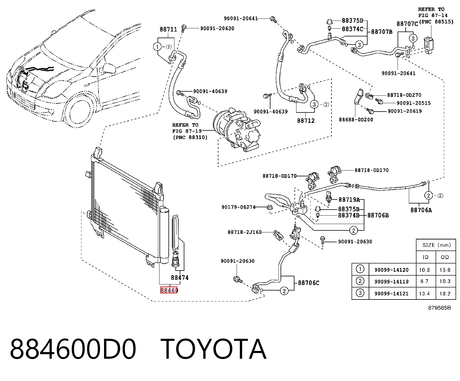 Compre Radiador de aparelho de ar condicionado Toyota Yaris 