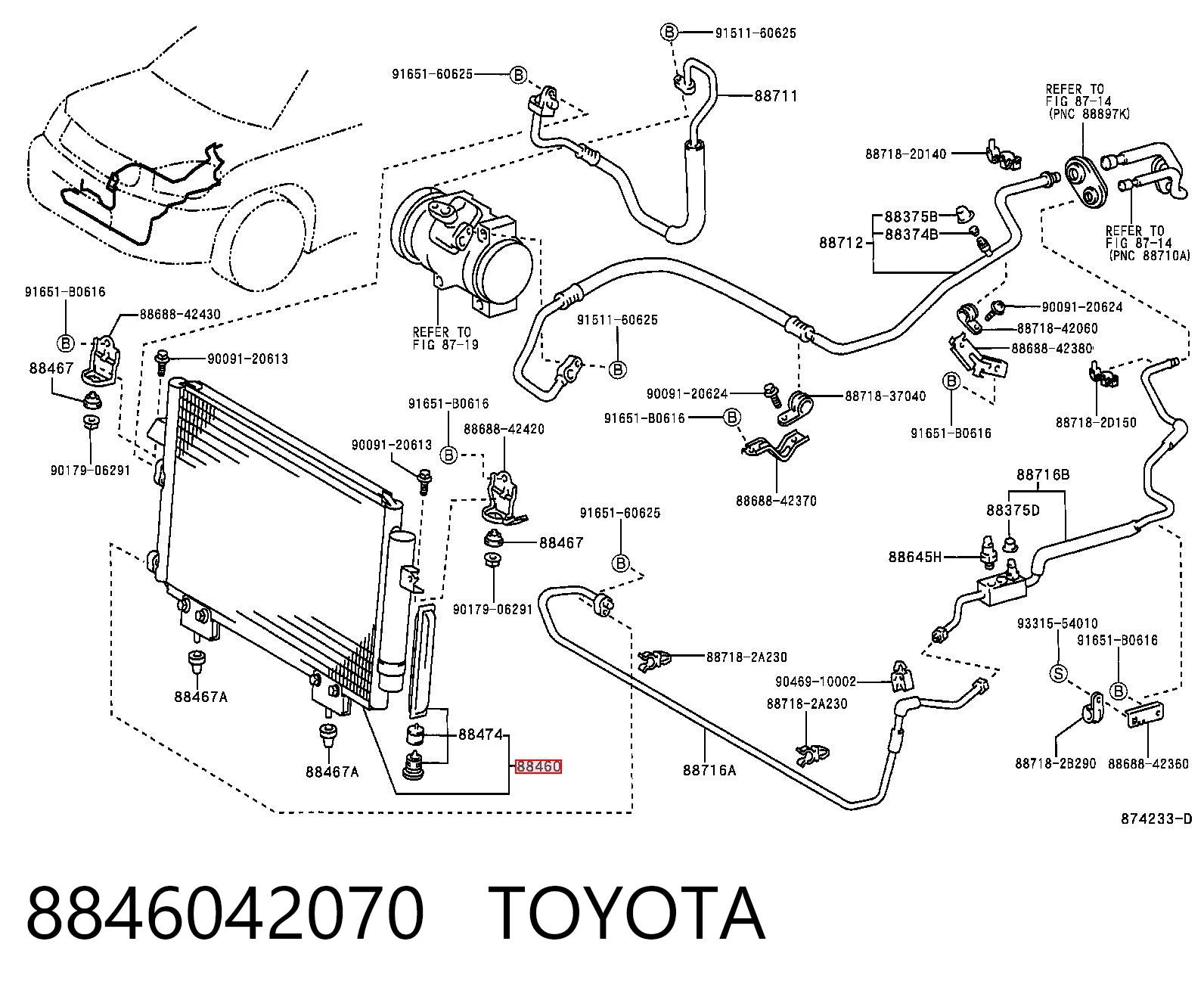Compre Radiador de aparelho de ar condicionado Toyota RAV4 2
