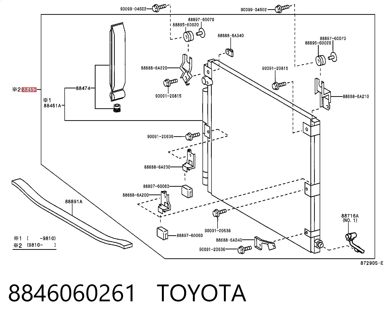 8846060261 Toyota