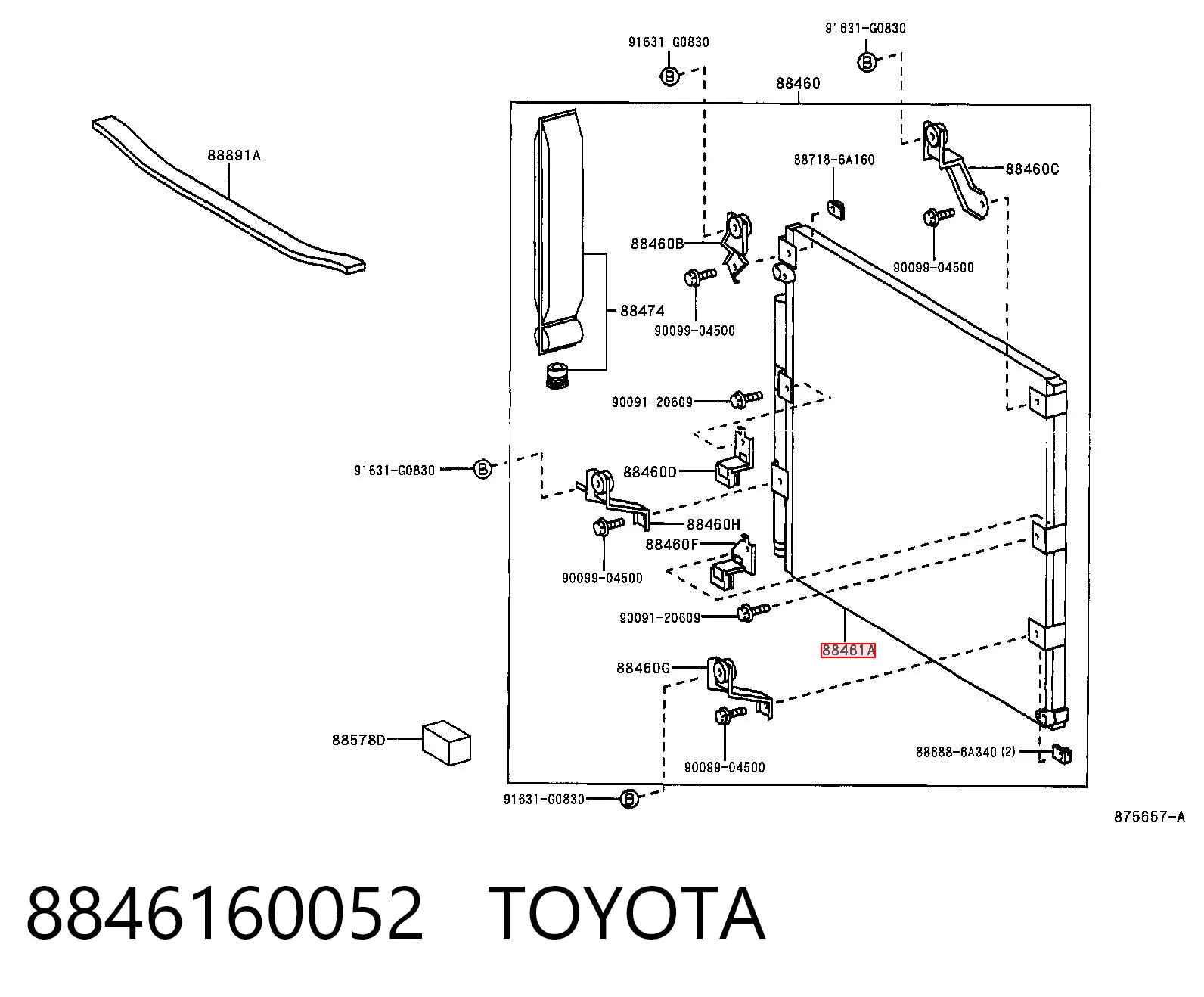 8846160052 Toyota
