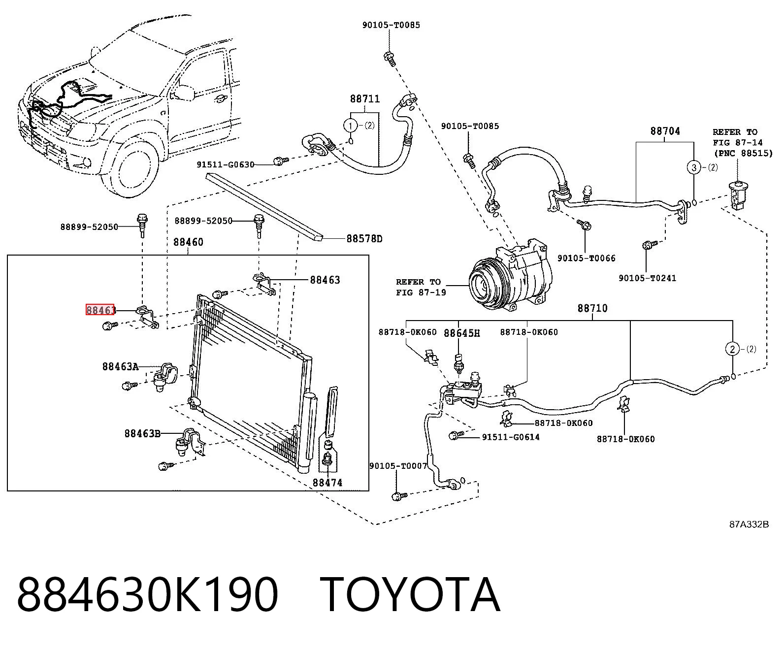 884630K190 Toyota