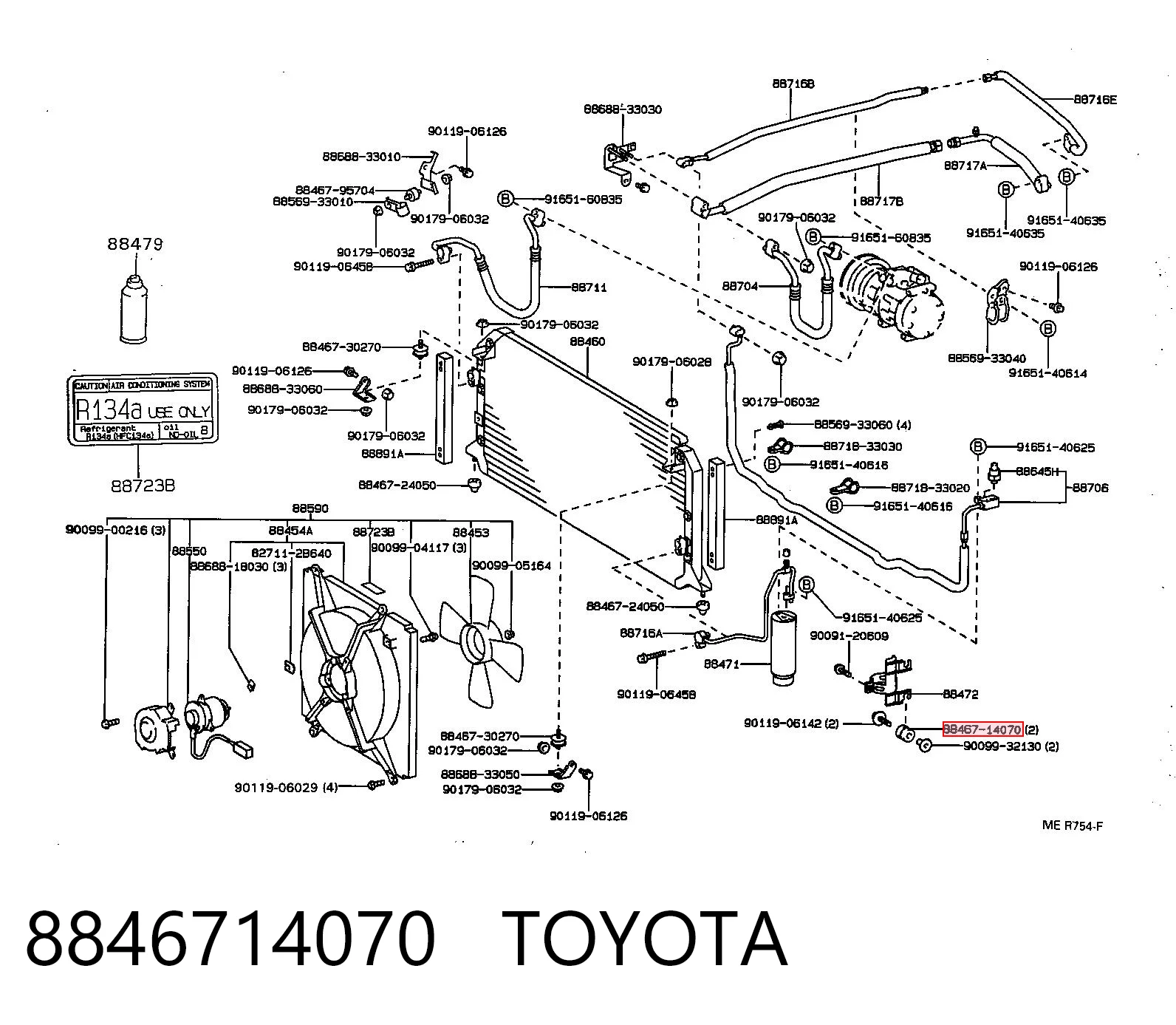 8846714070 Toyota