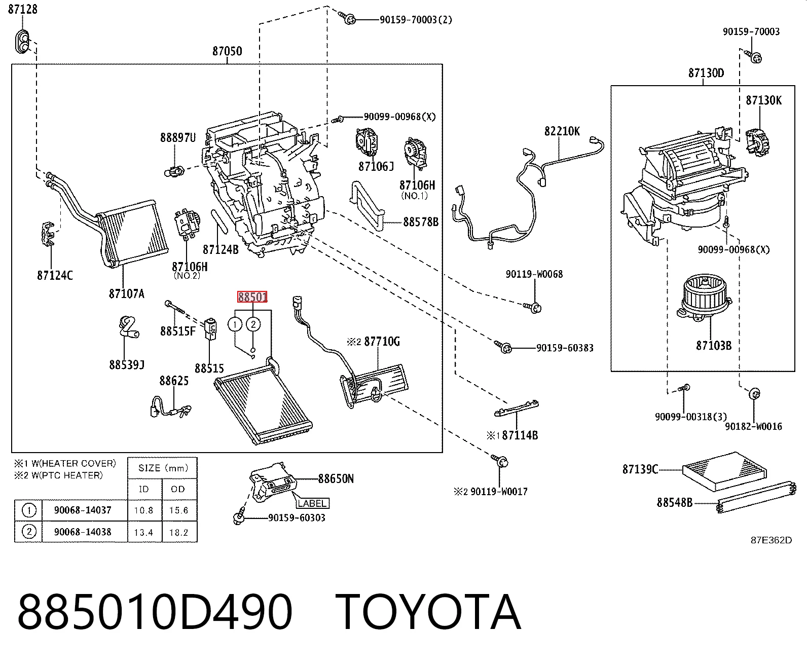 885010D490 Toyota