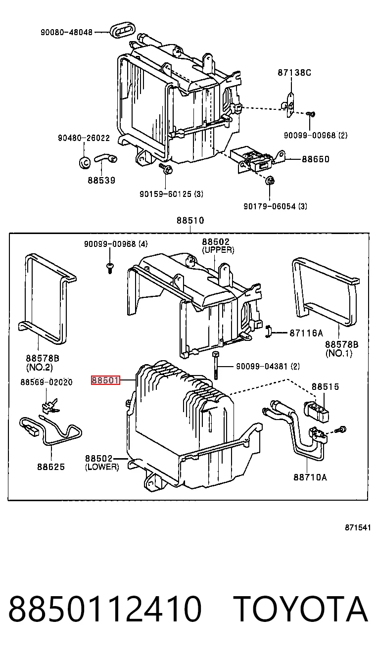 Vaporizador de aparelho de ar condicionado Toyota Corolla preço, a partir de 107,77 USD