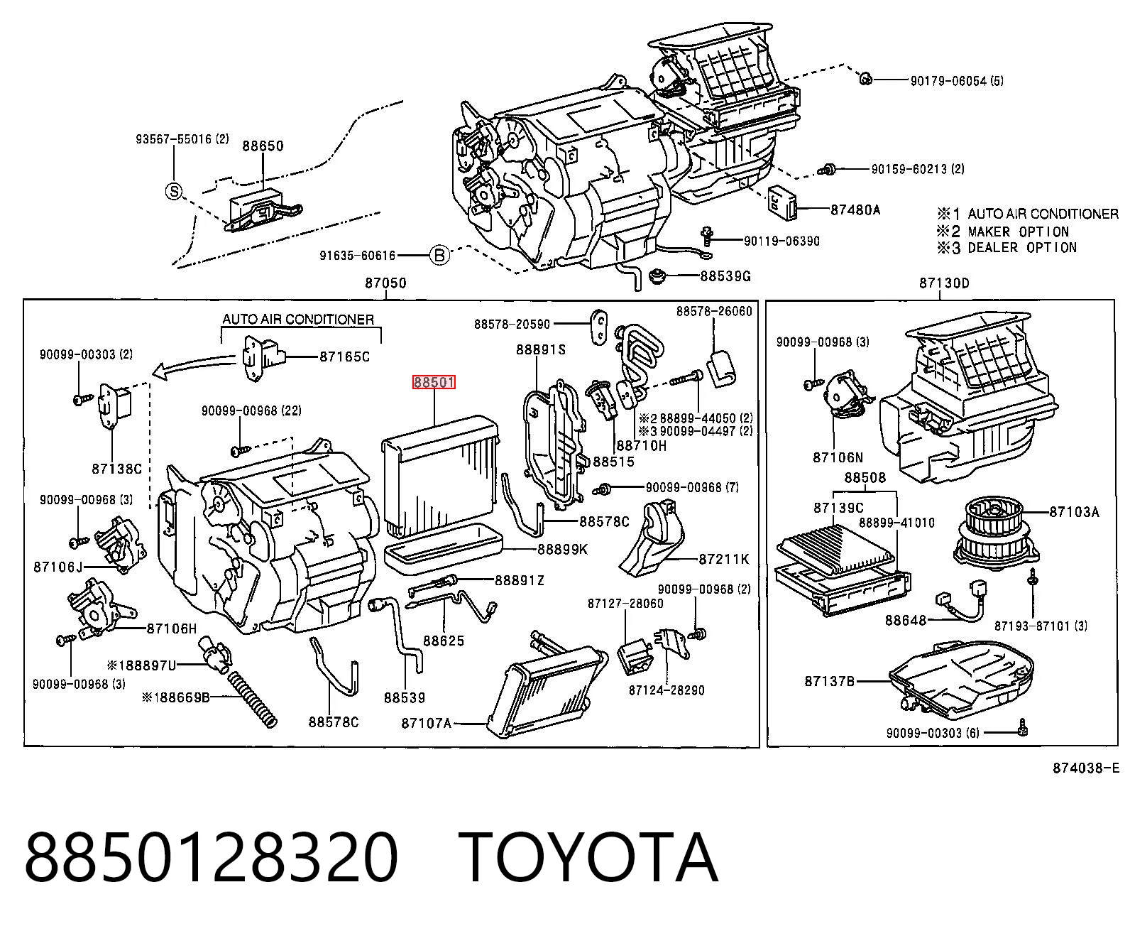 8850128320 Toyota