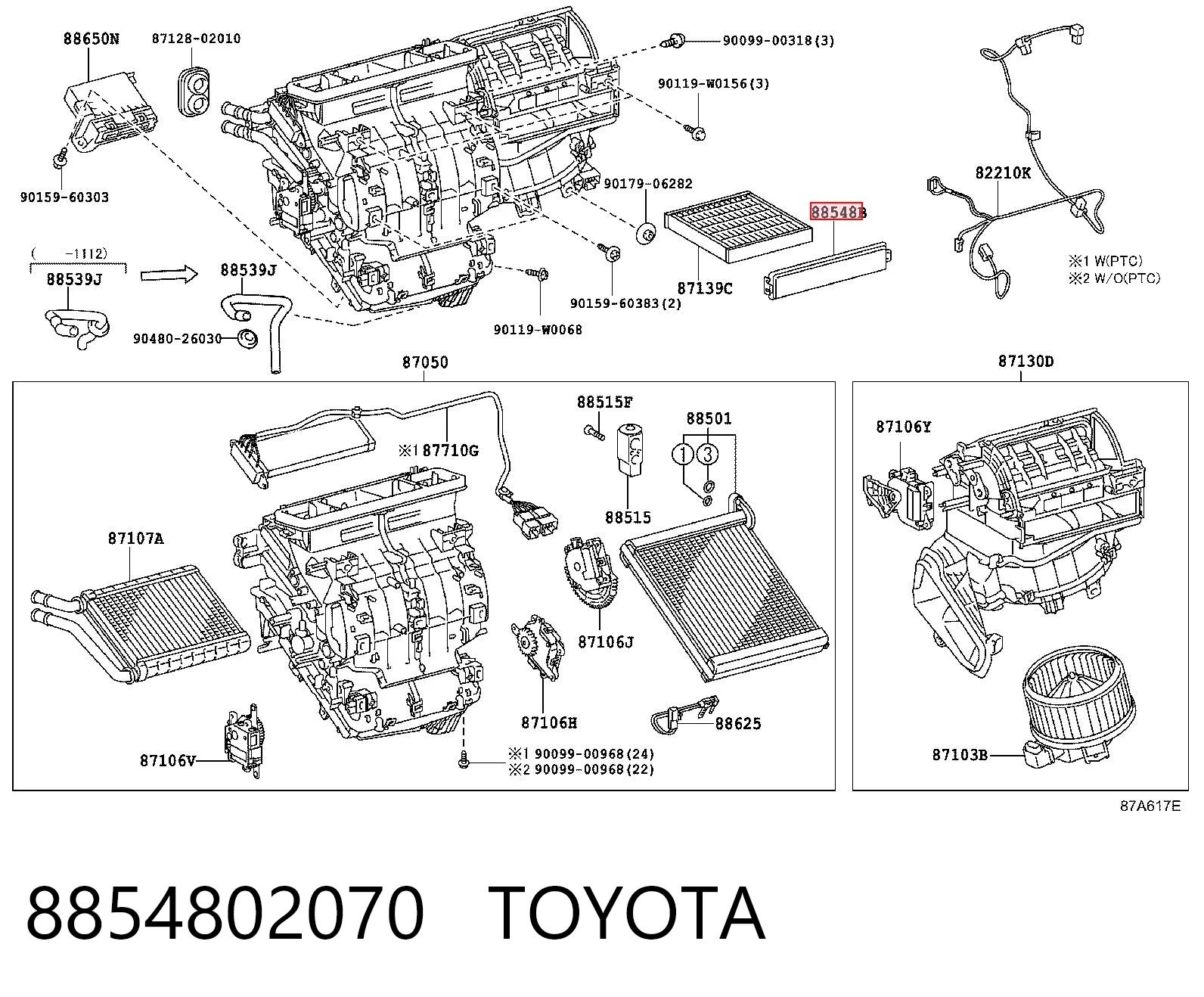 8854802070 Toyota
