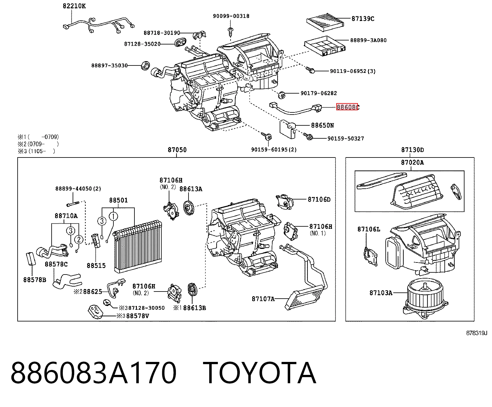 886083A170 Toyota