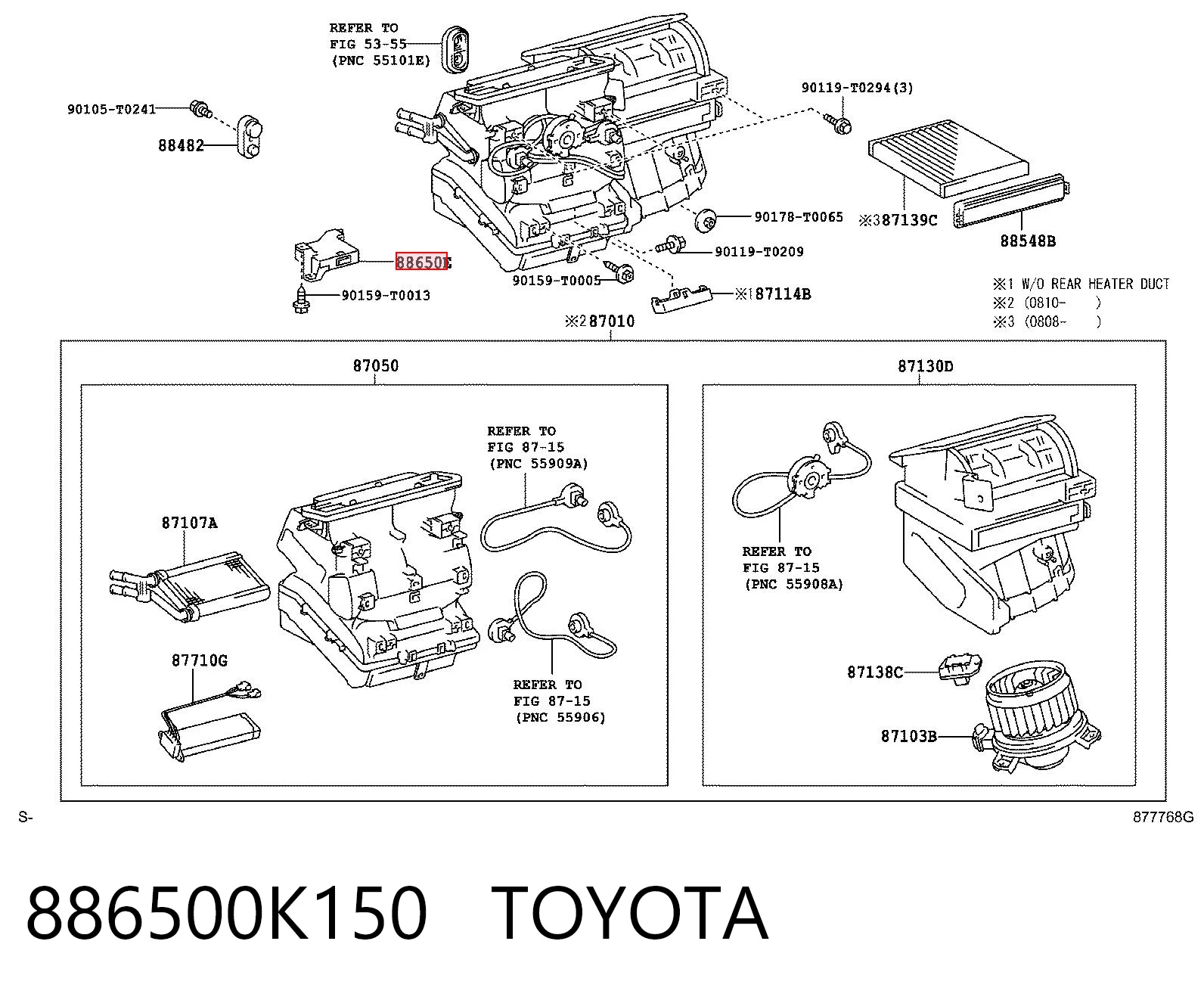 886500K150 Toyota