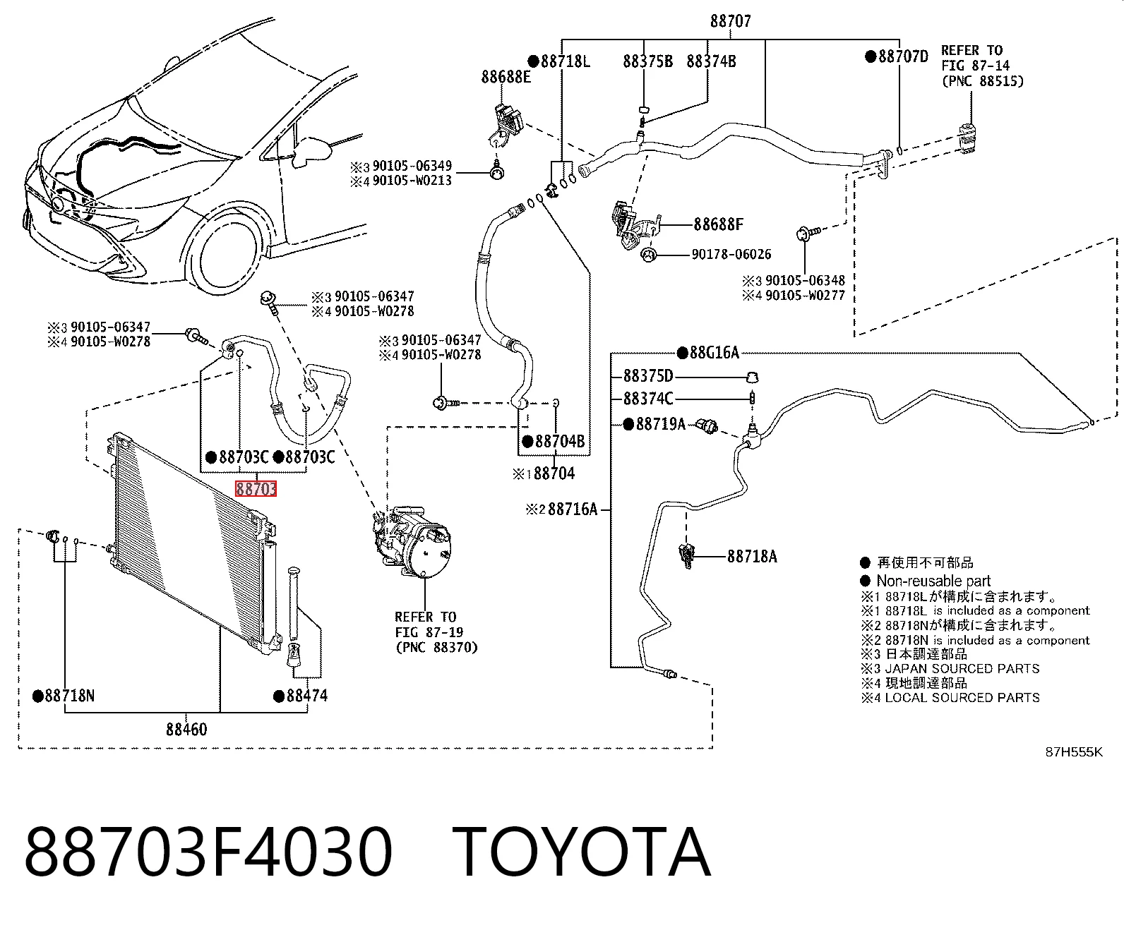 88703F4030 Toyota