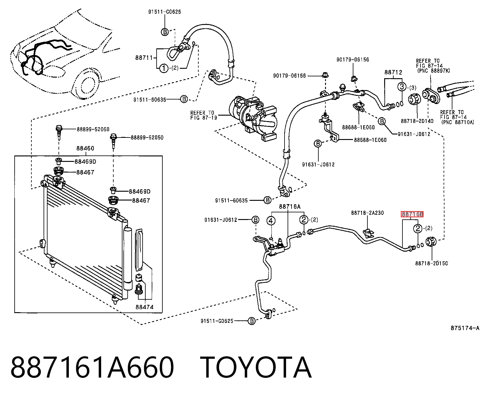 887161A660 Toyota