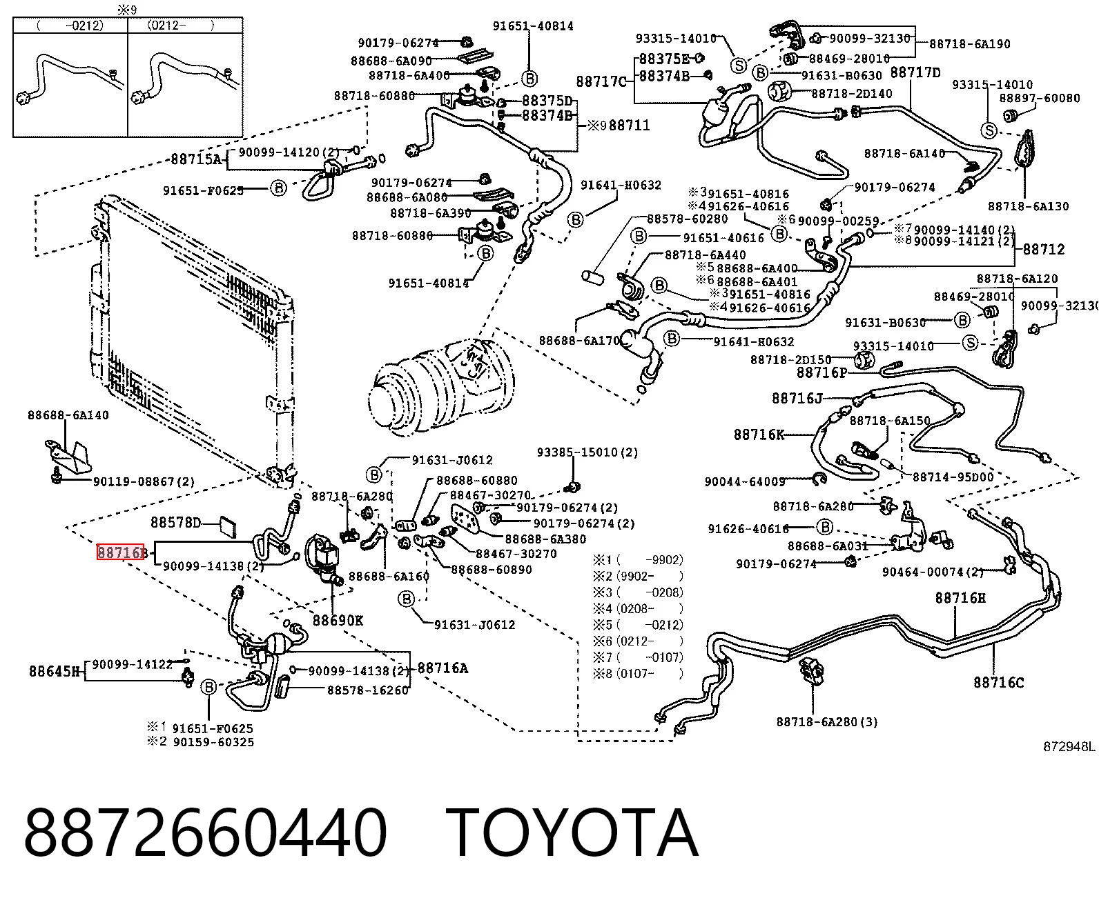 8872660440 Toyota